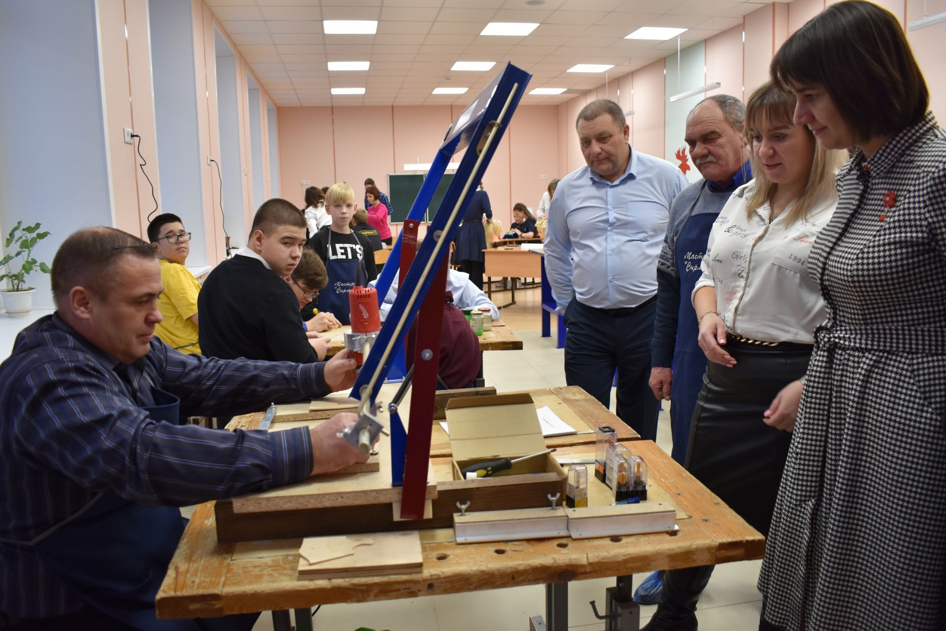 В Алексеевском состоялось открытие столярной мастерской «Сырлы Агач»