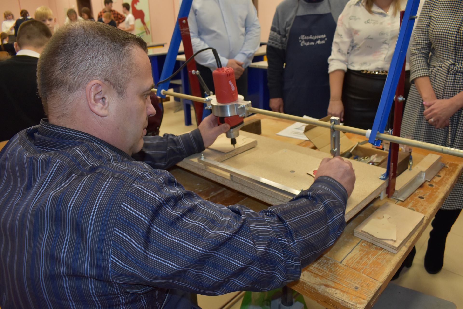 В Алексеевском состоялось открытие столярной мастерской «Сырлы Агач»
