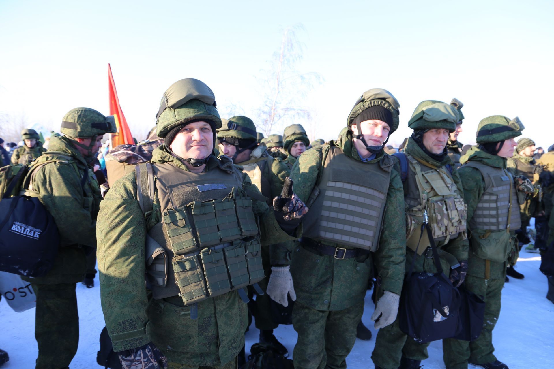 Алексеевские мобилизованные завершили подготовку и отправились в действующую армию