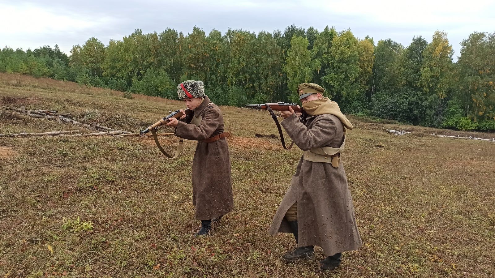 Алексеевцы приняли участие в реконструкции боя времён Гражданской войны