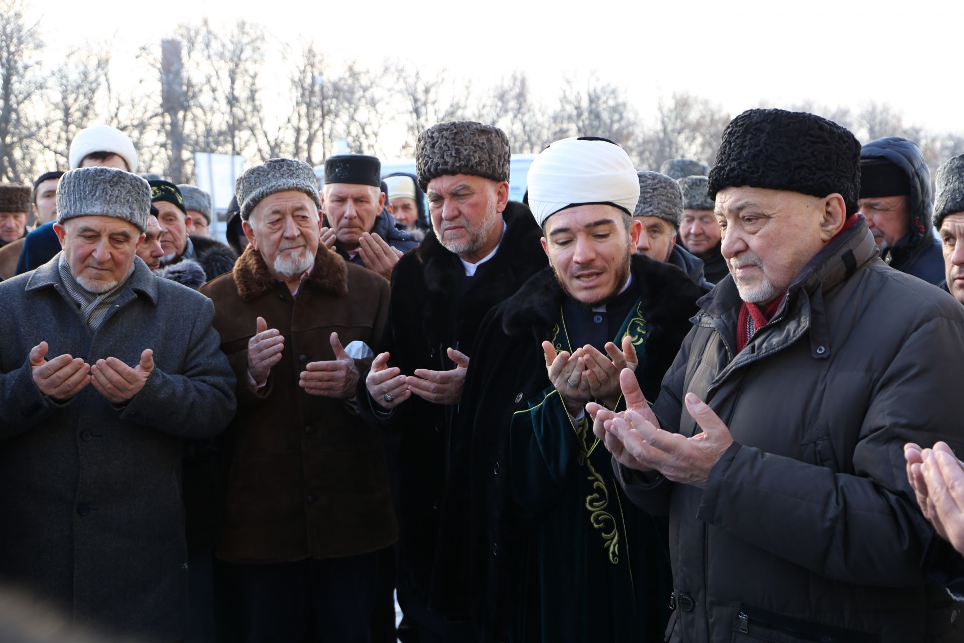 Аксакалы ДУМ РТ побывали на строящейся мечети в Алексеевском и подвели итоги года