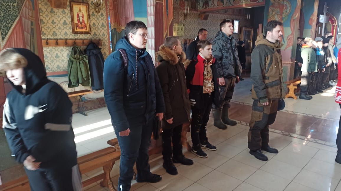 В Алексеевском благочинии прошла военно-патриотическая игра «Зимняя зарница»