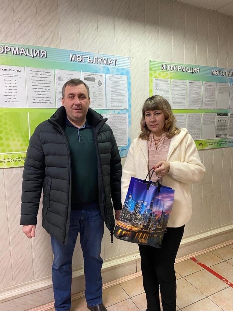 Семьи алексеевских мобилизованных получили продовольственные пакеты