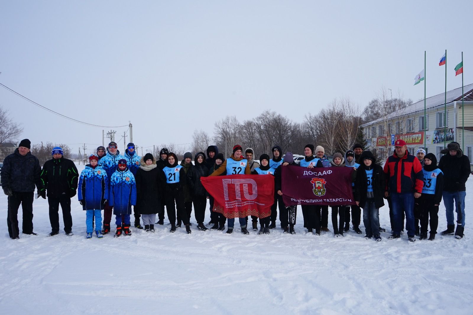 Алексеевские школьники приняли участие в биатлоне