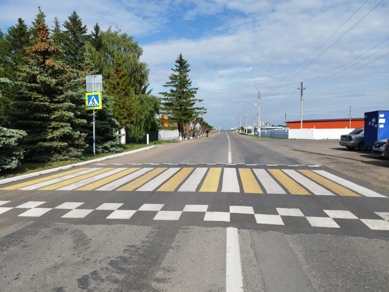 На дорогах Алексеевского обновили дорожную разметку и добавили искусственные неровности