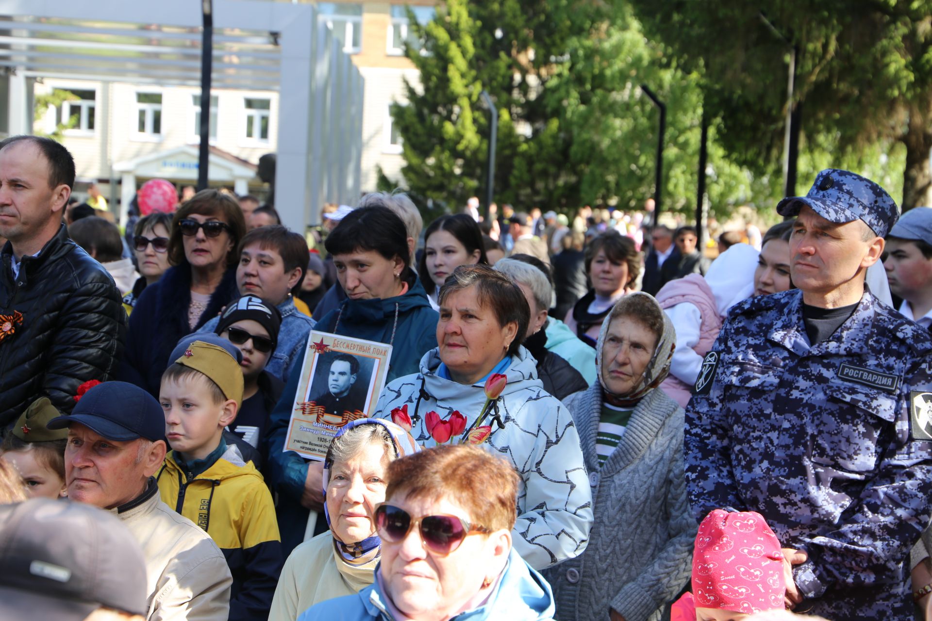 Фоторепортаж: торжественный митинг в Алексеевском в День Победы