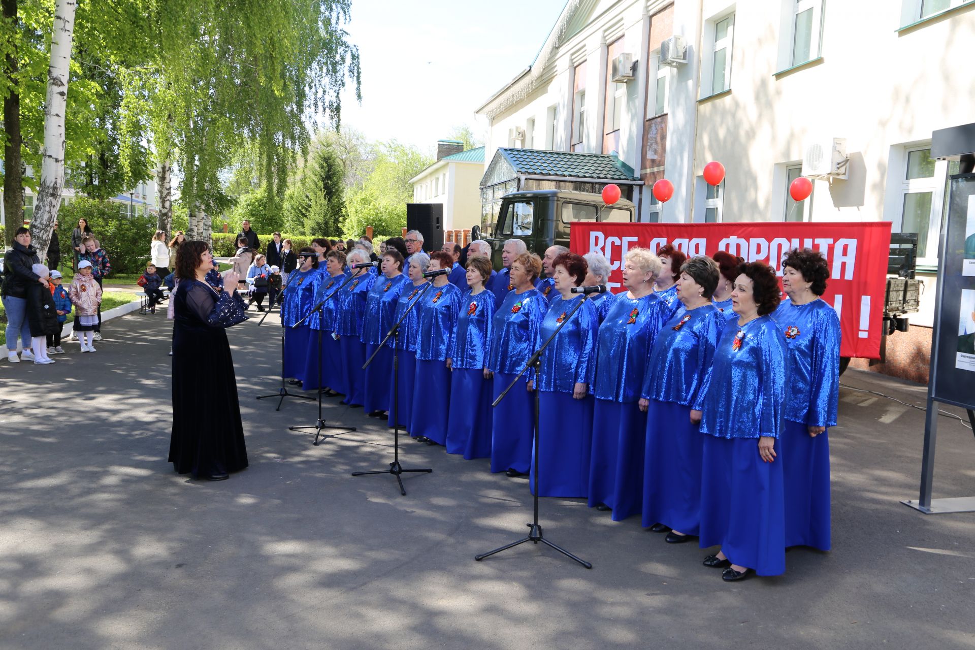 Фоторепортаж: торжественный митинг в Алексеевском в День Победы