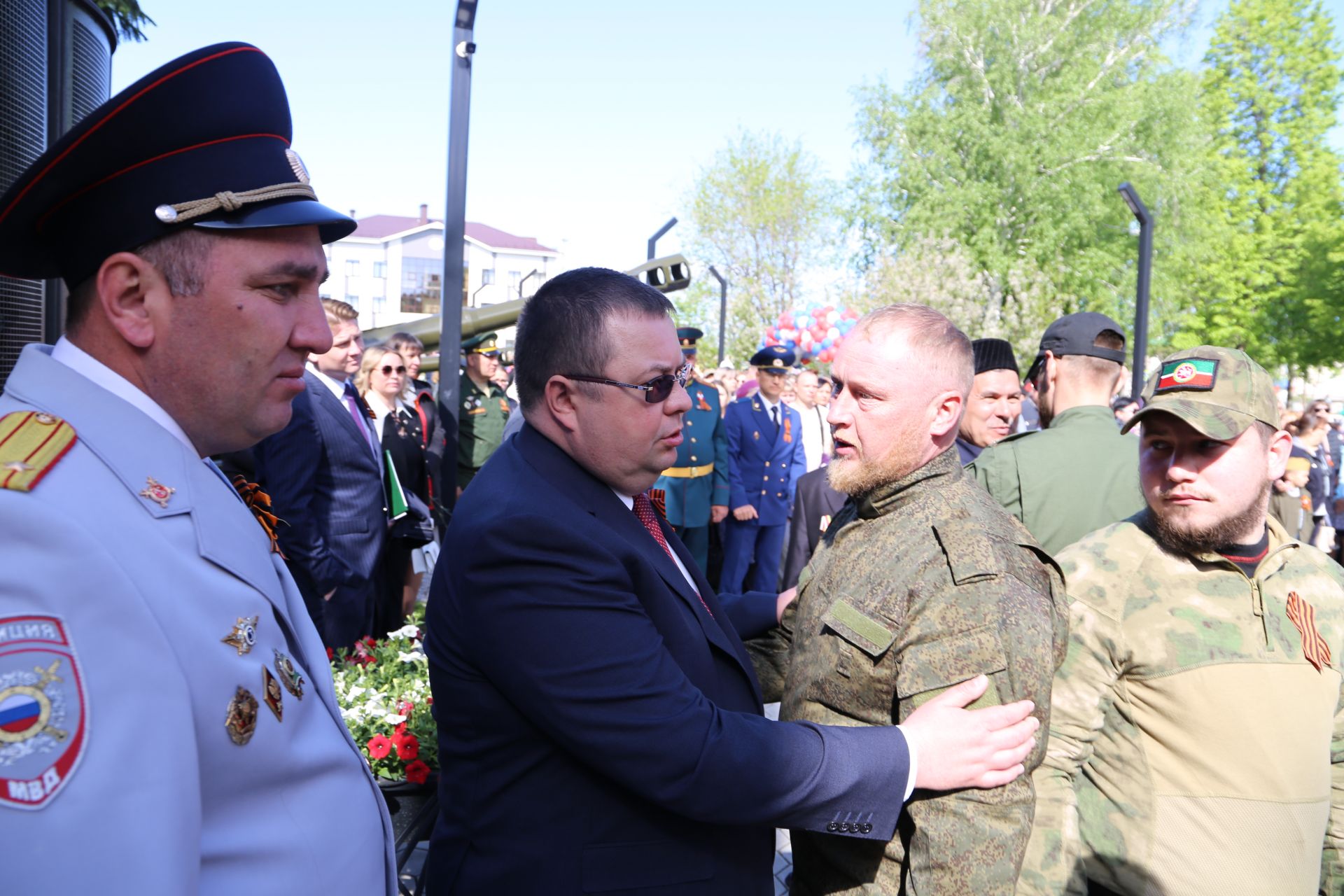 Фоторепортаж: торжественный митинг в Алексеевском в День Победы