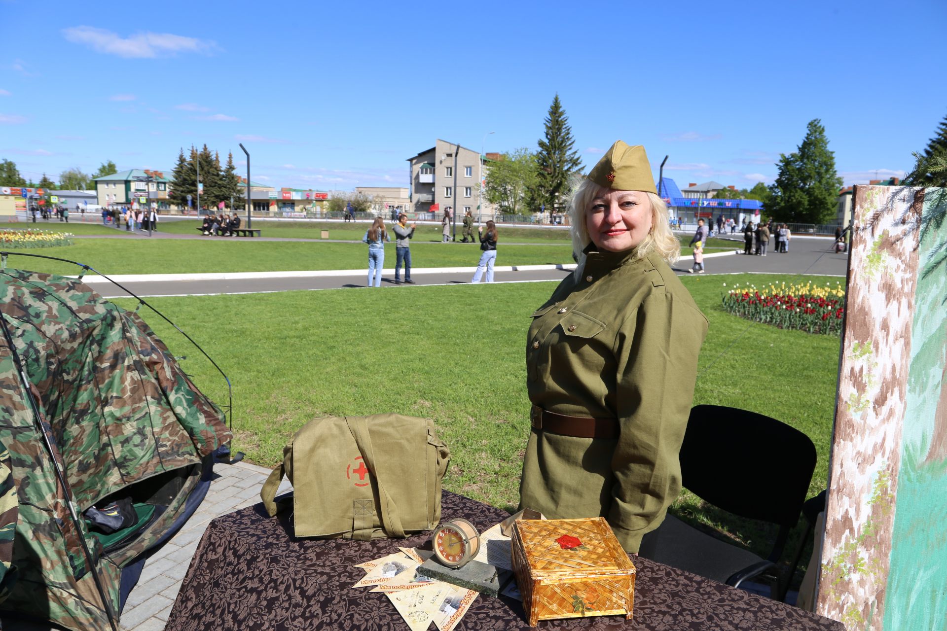 Фоторепортаж: торжественный митинг в Алексеевском в День Победы