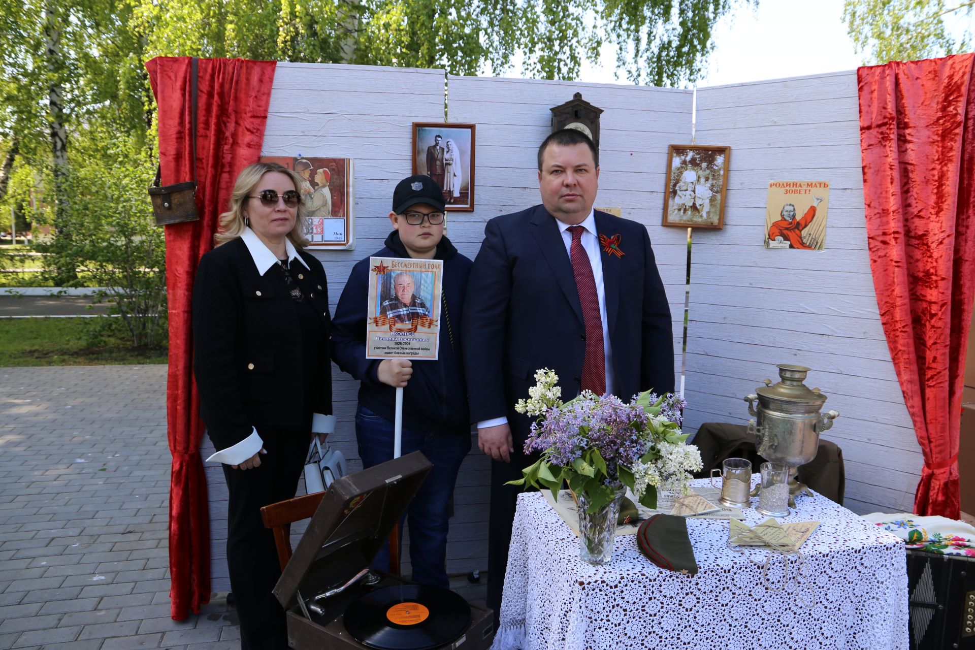 Фоторепортаж: торжественный митинг в Алексеевском в День Победы