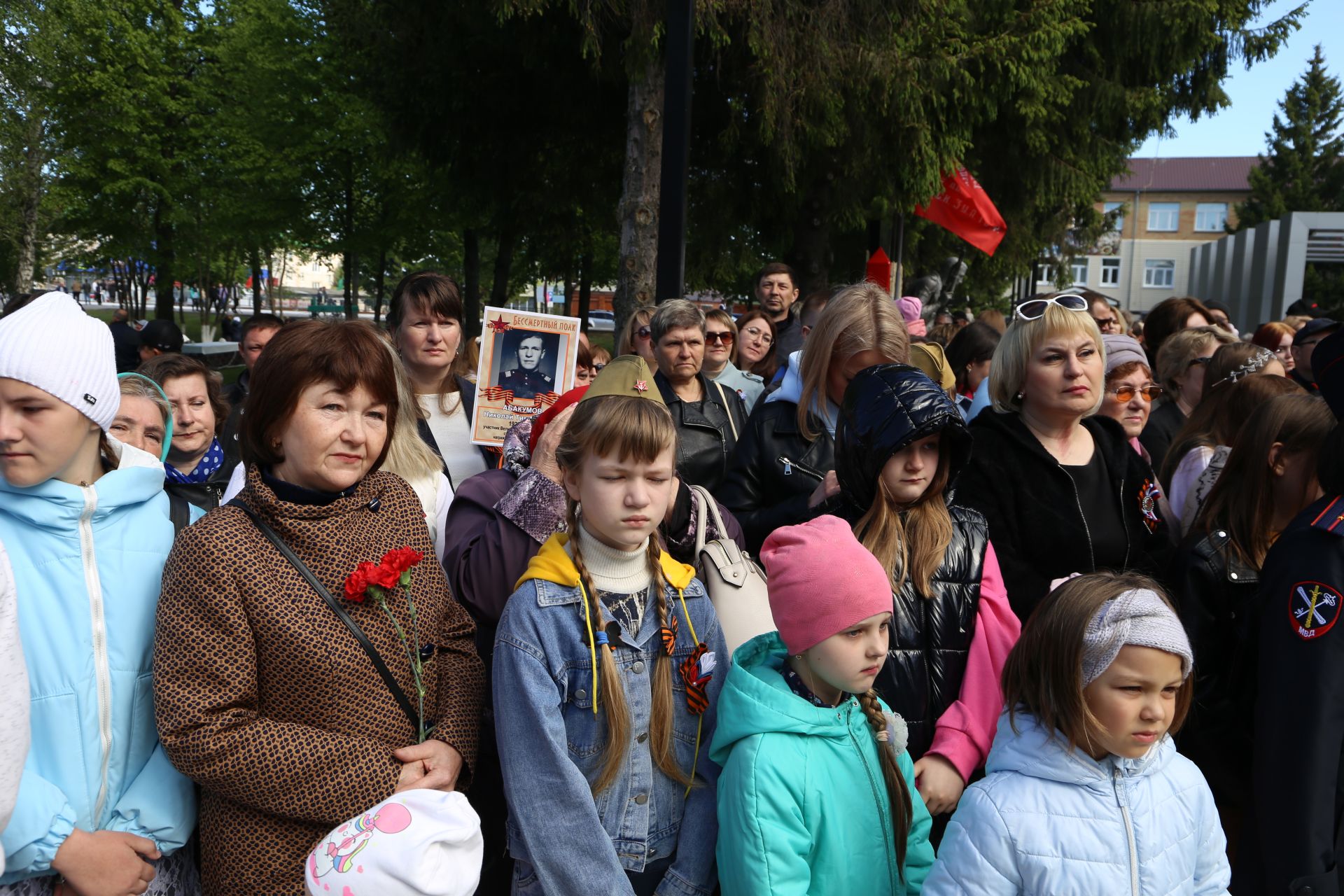 Фоторепортаж: торжественный митинг в Алексеевском в День Победы