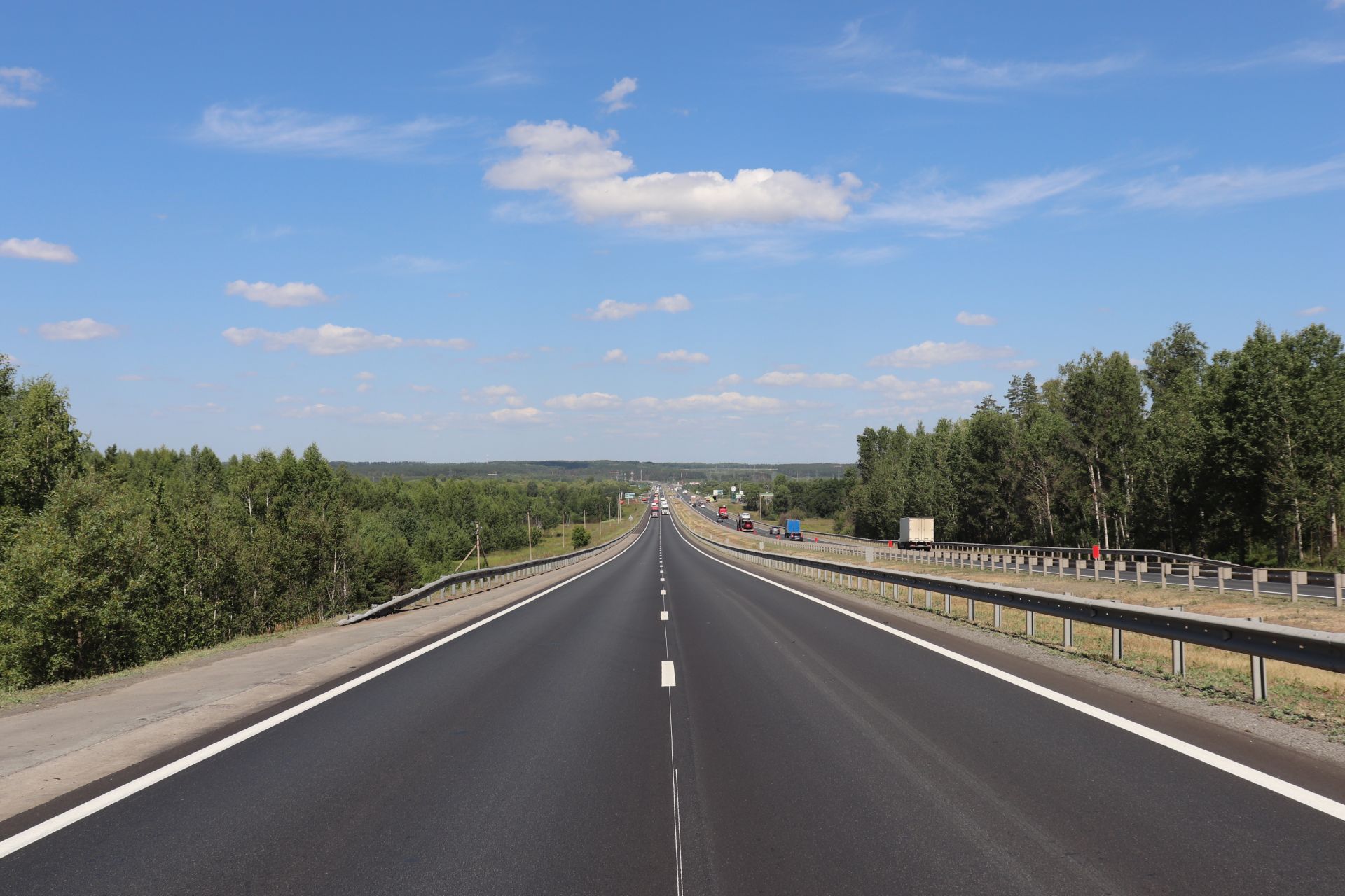 В Татарстане обновили 23 км федеральных автодорог