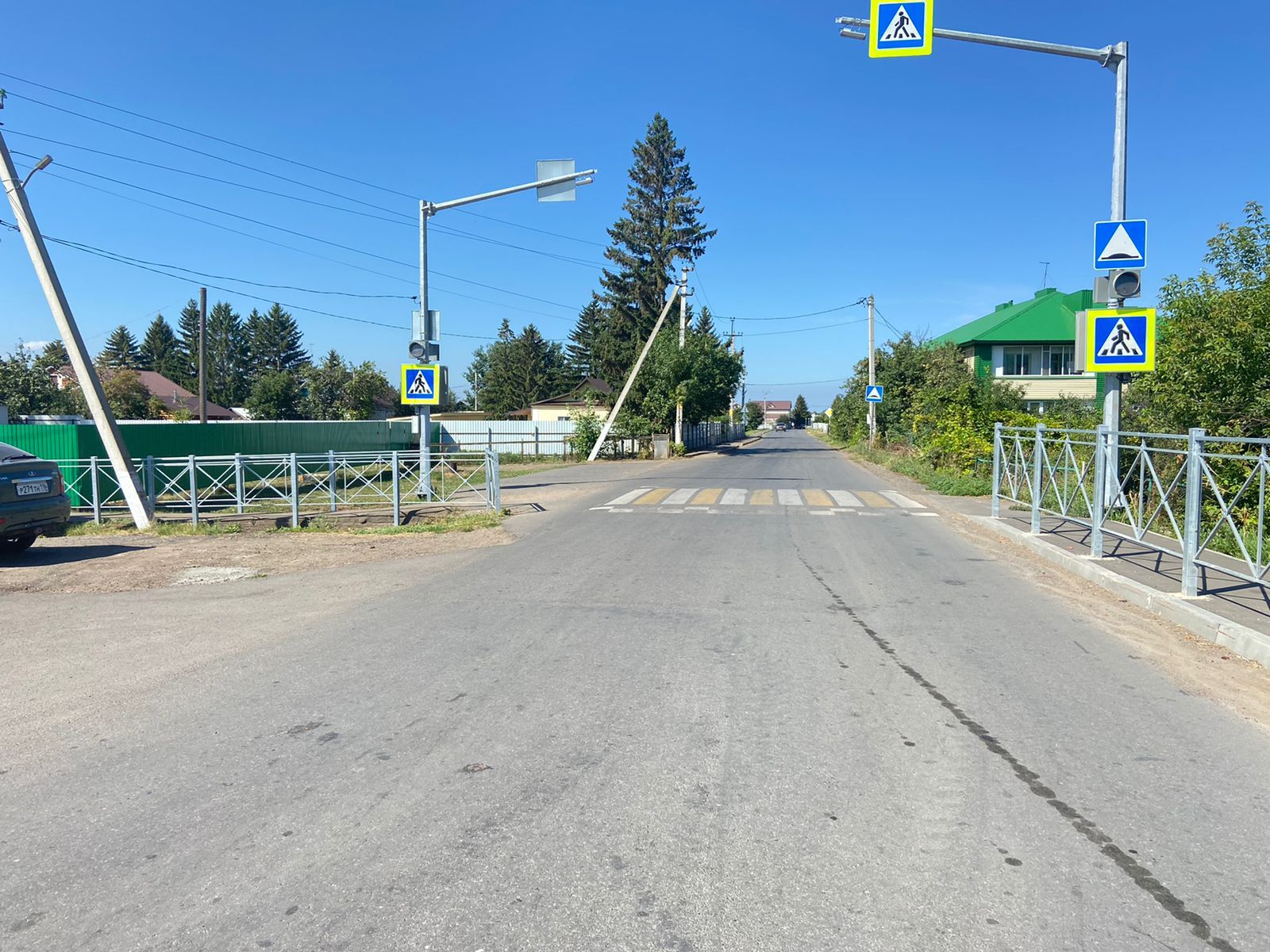 В Алексеевском проверили состояние пешеходных переходов возле детских учреждений