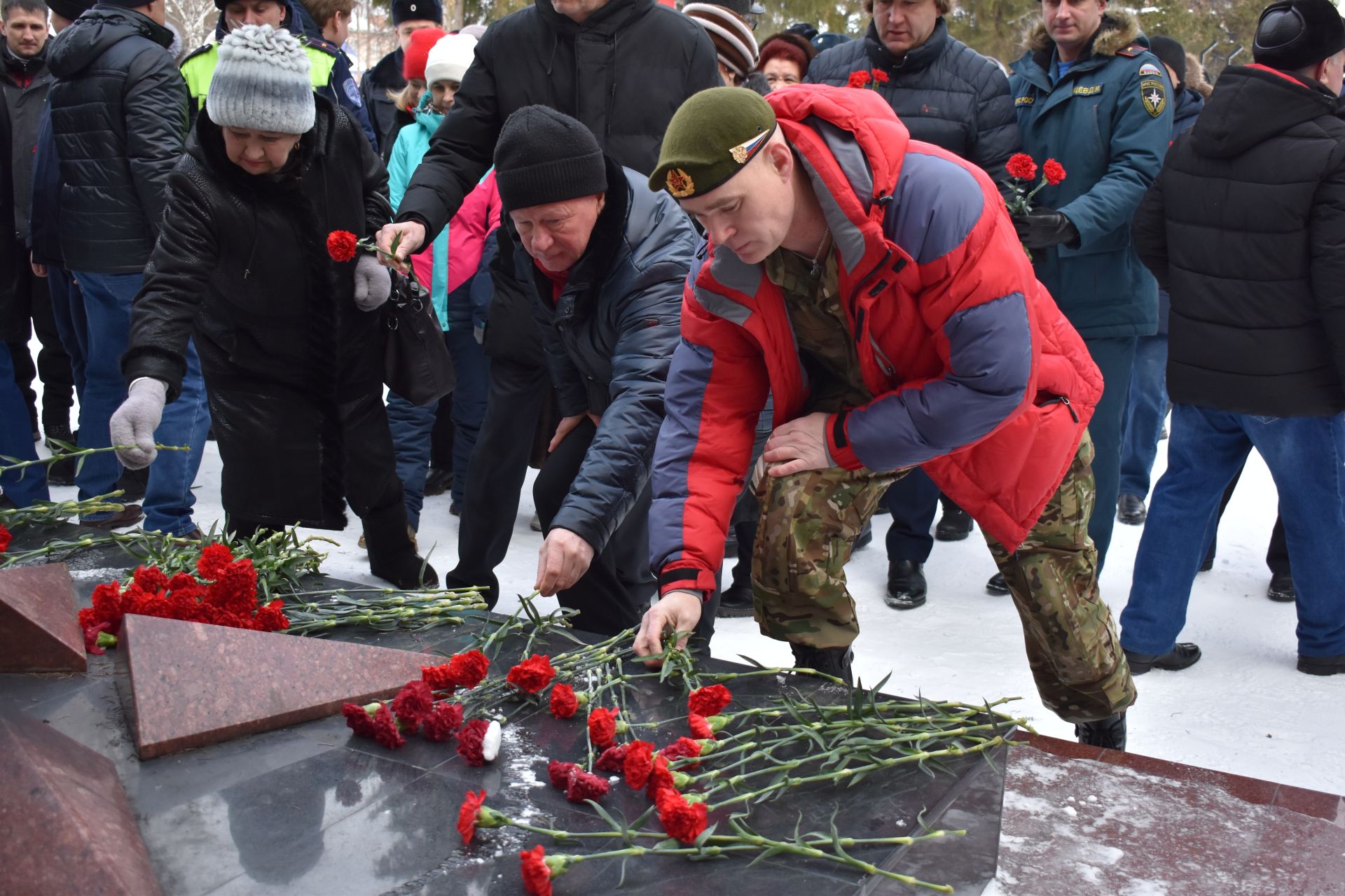 В День защитника Отечества в Алексеевском состоялся памятный митинг