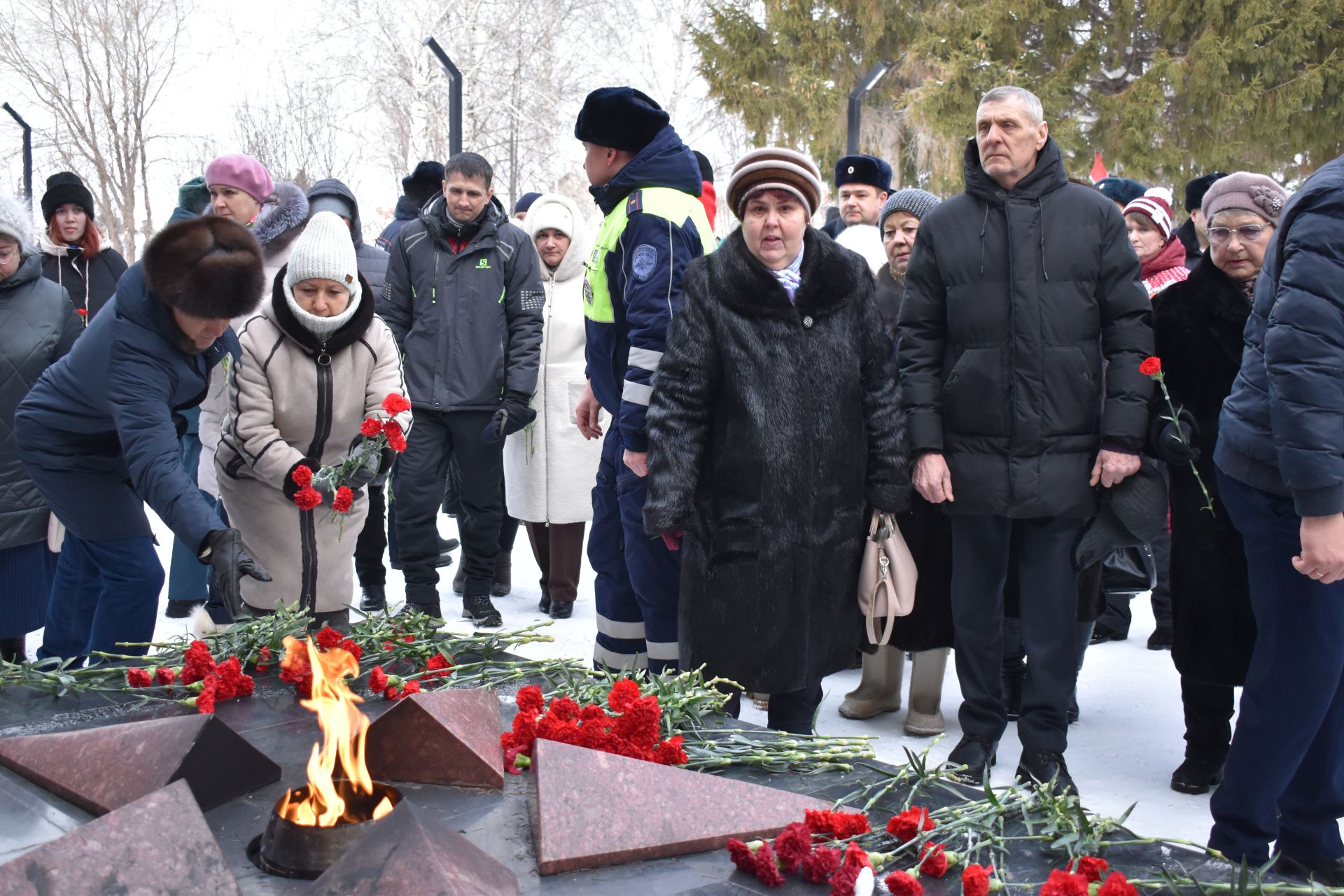 В День защитника Отечества в Алексеевском состоялся памятный митинг