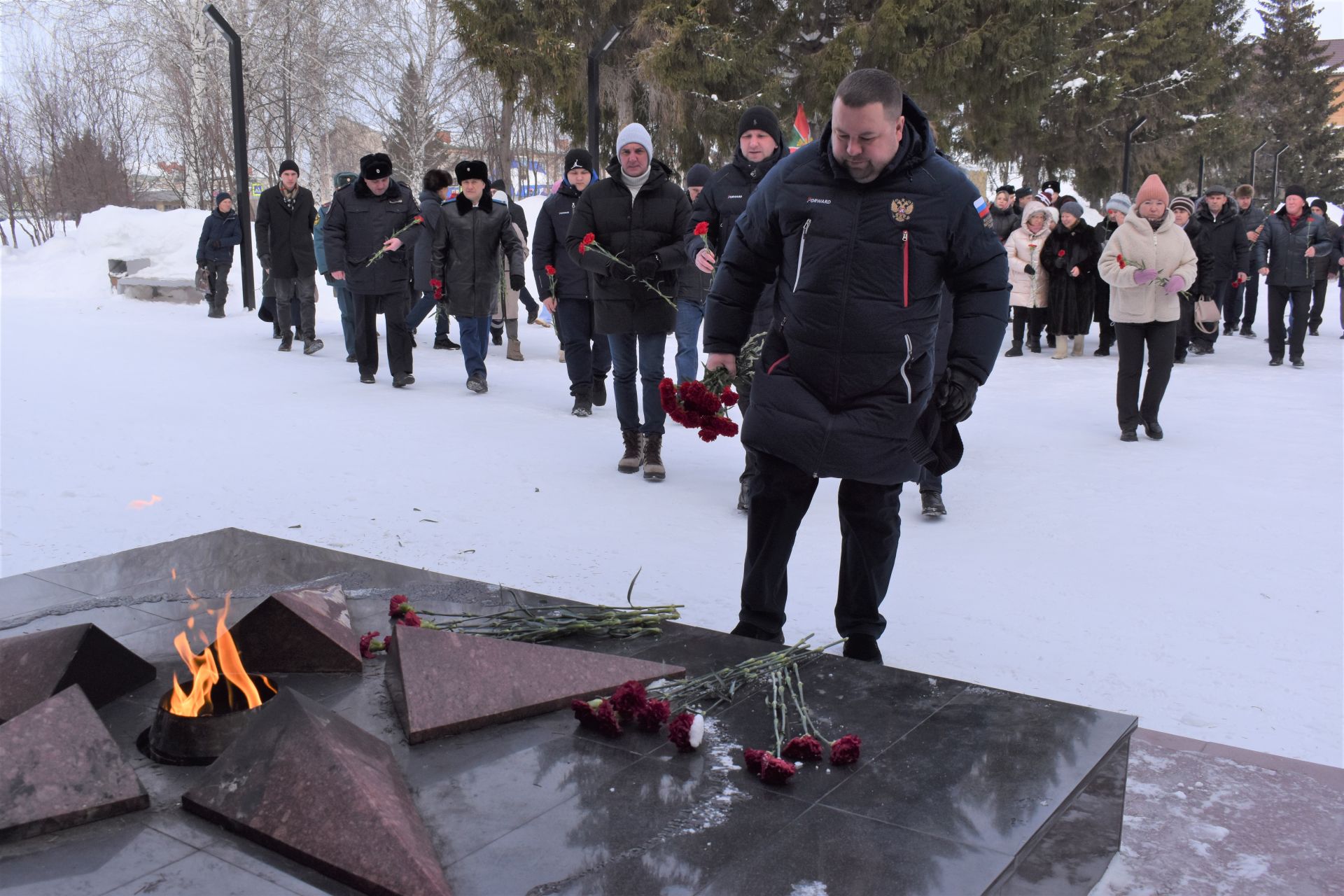 В День защитника Отечества в Алексеевском состоялся памятный митинг