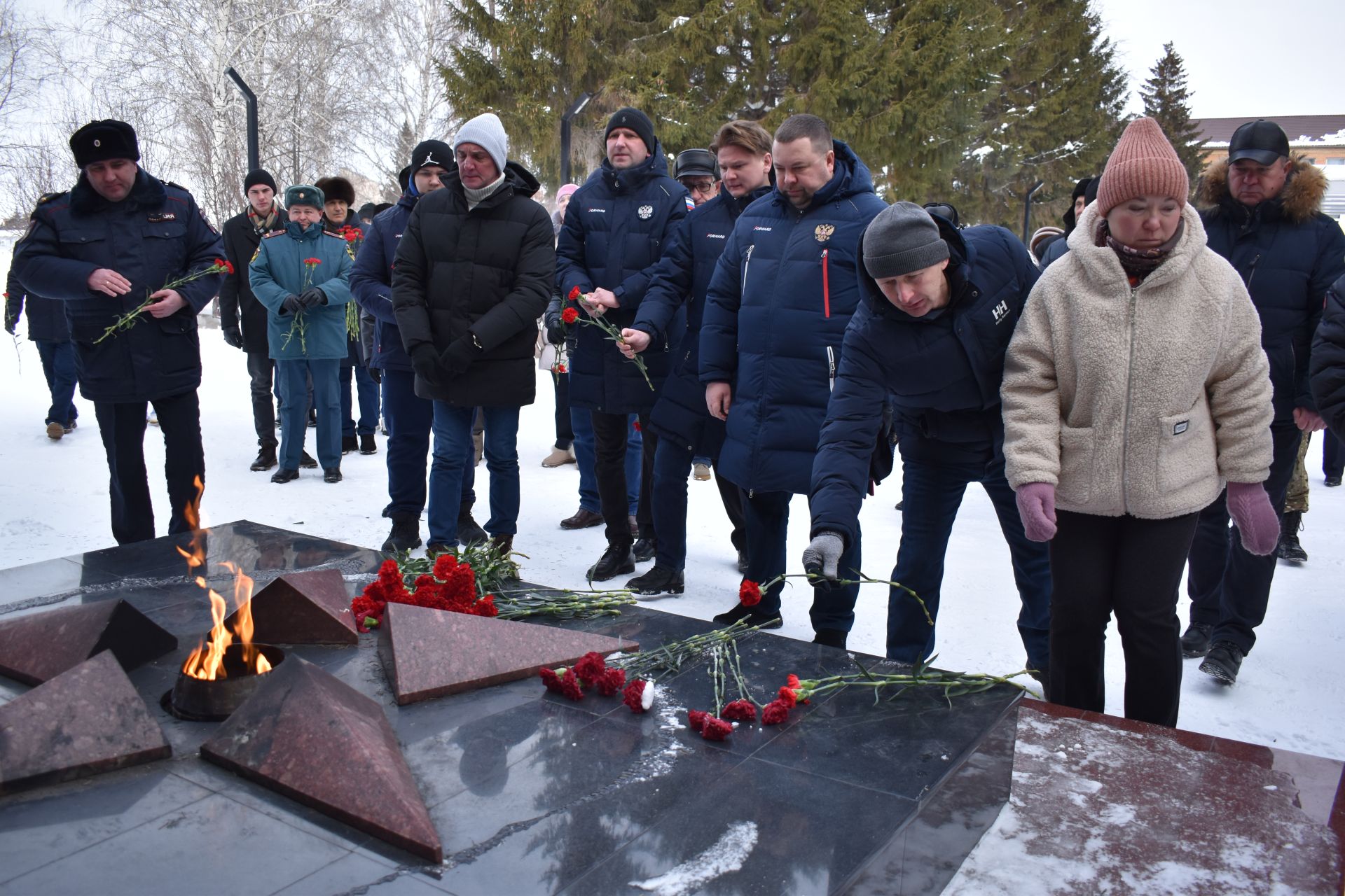 В День защитника Отечества в Алексеевском состоялся памятный митинг