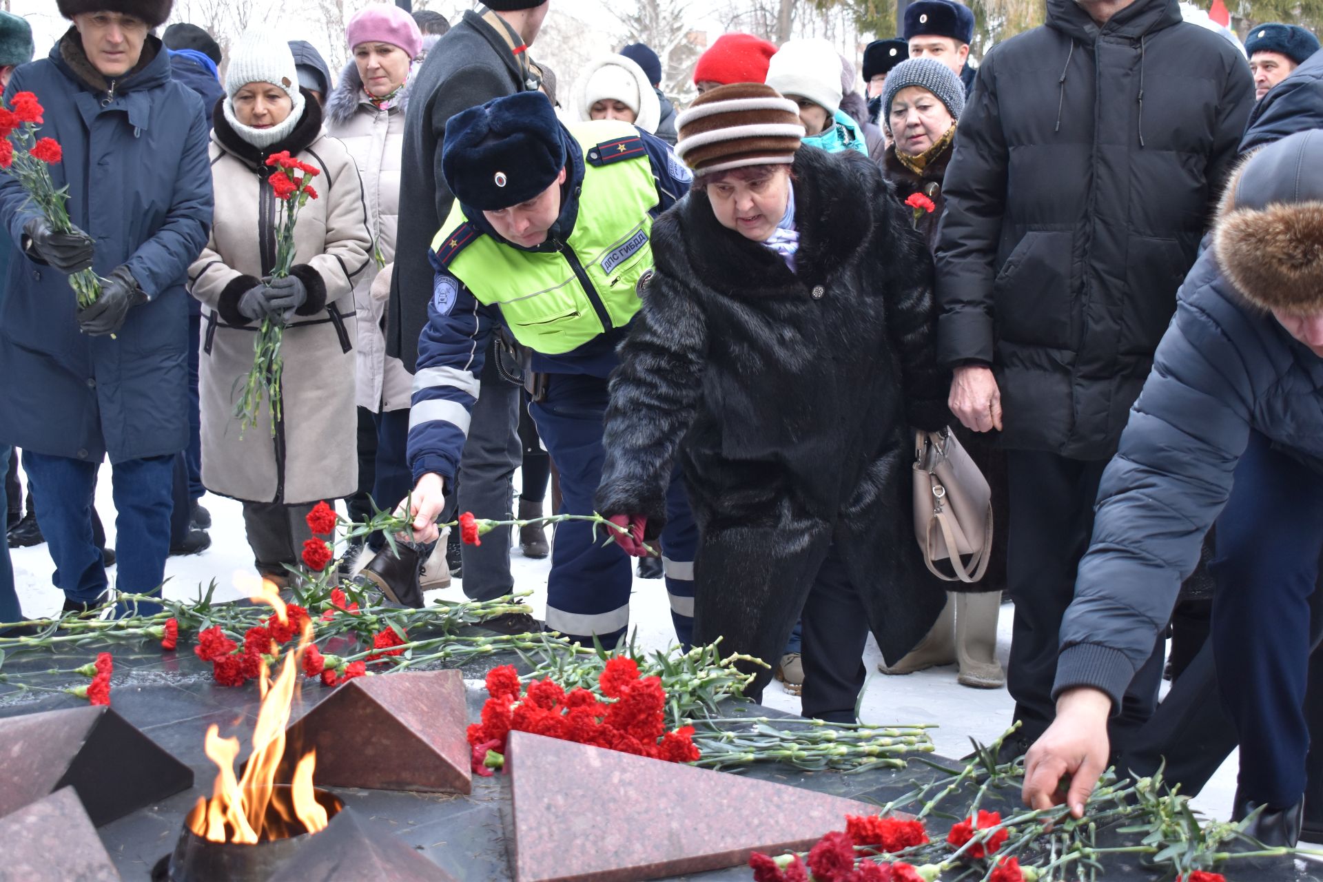 В День защитника Отечества в Алексеевском состоялся памятный митинг