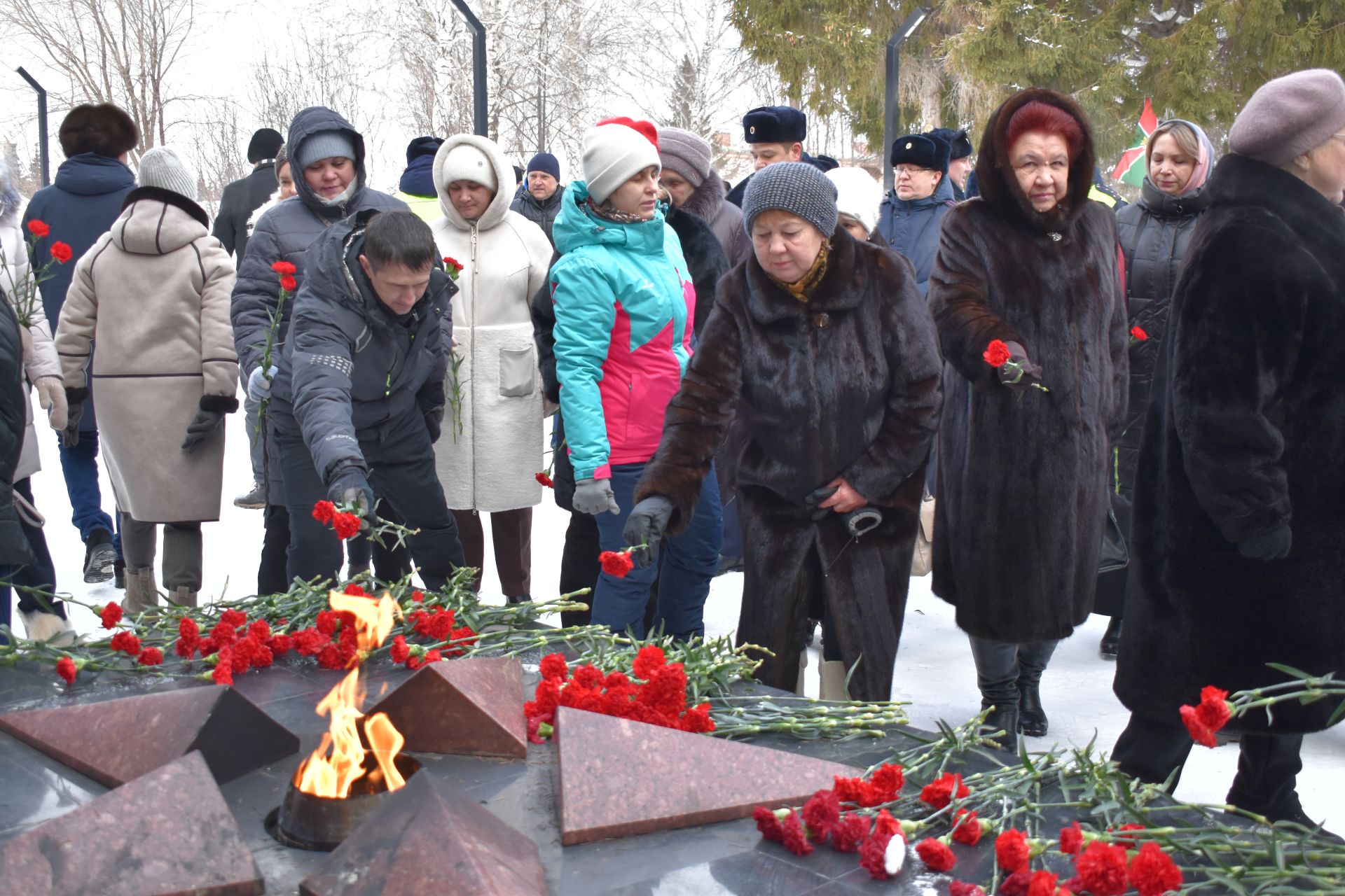 В День защитника Отечества в Алексеевском состоялся памятный митинг