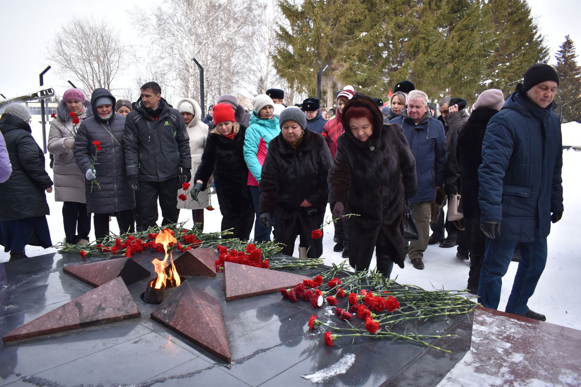 В День защитника Отечества в Алексеевском состоялся памятный митинг