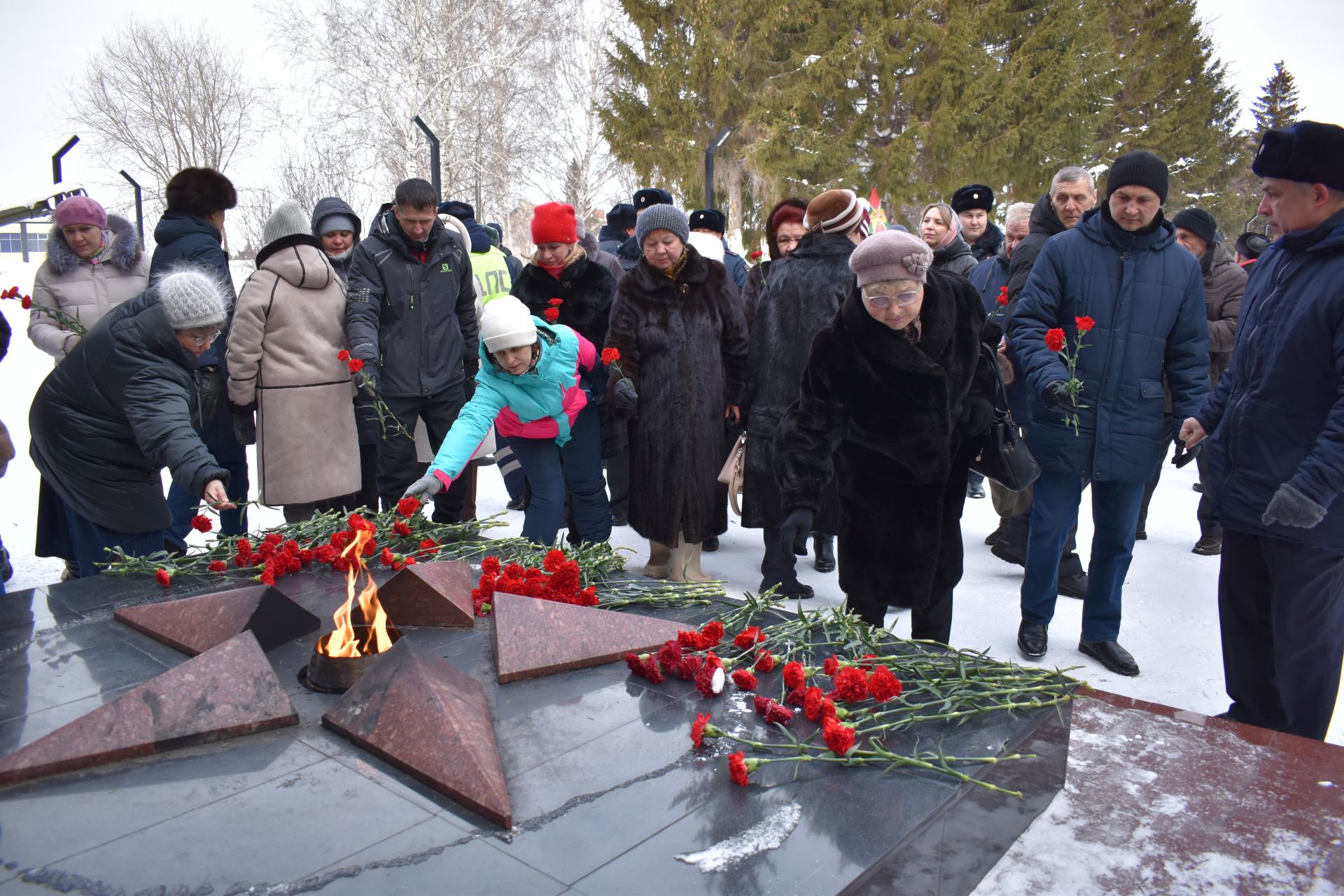 В День защитника Отечества в Алексеевском состоялся памятный митинг