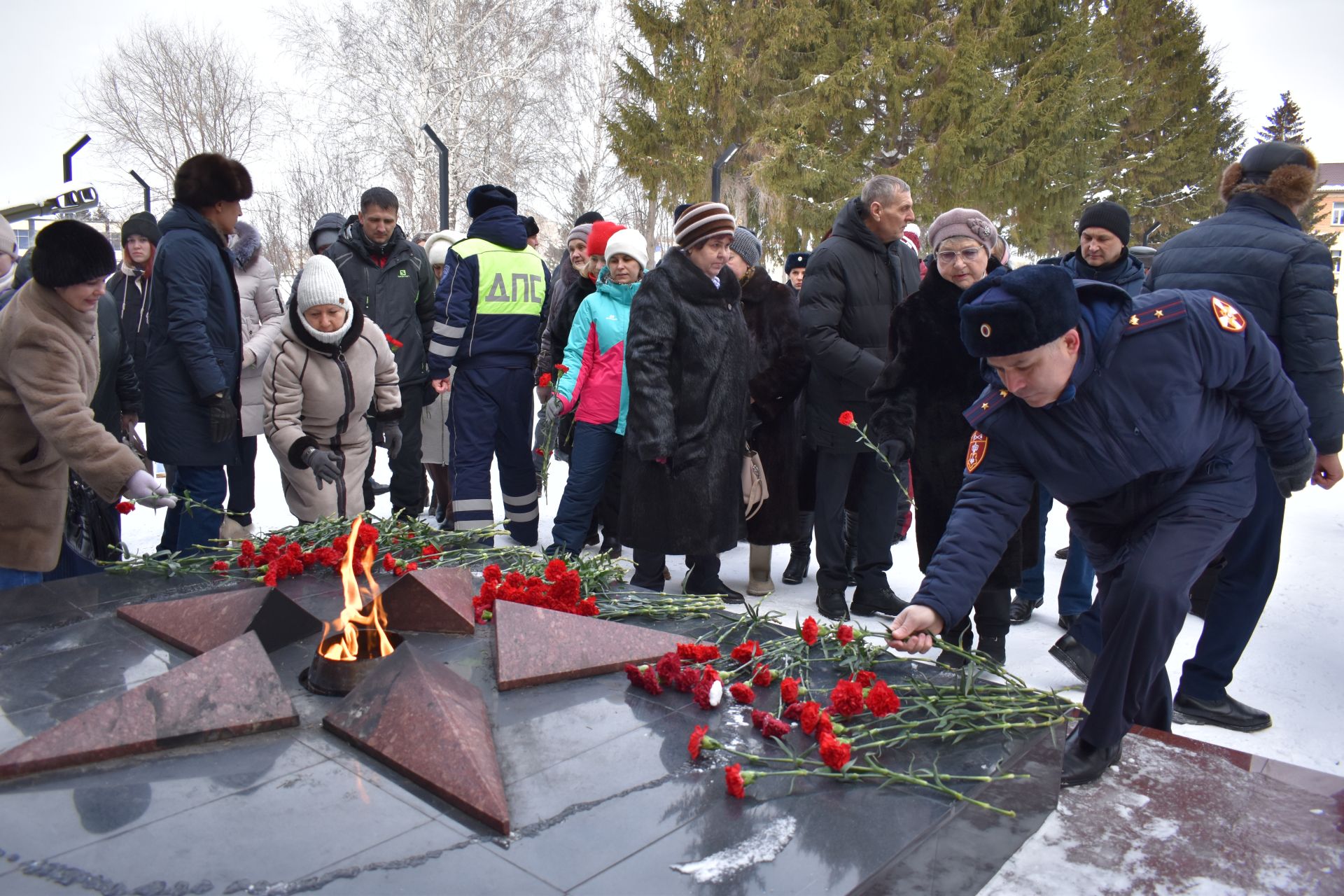 В День защитника Отечества в Алексеевском состоялся памятный митинг