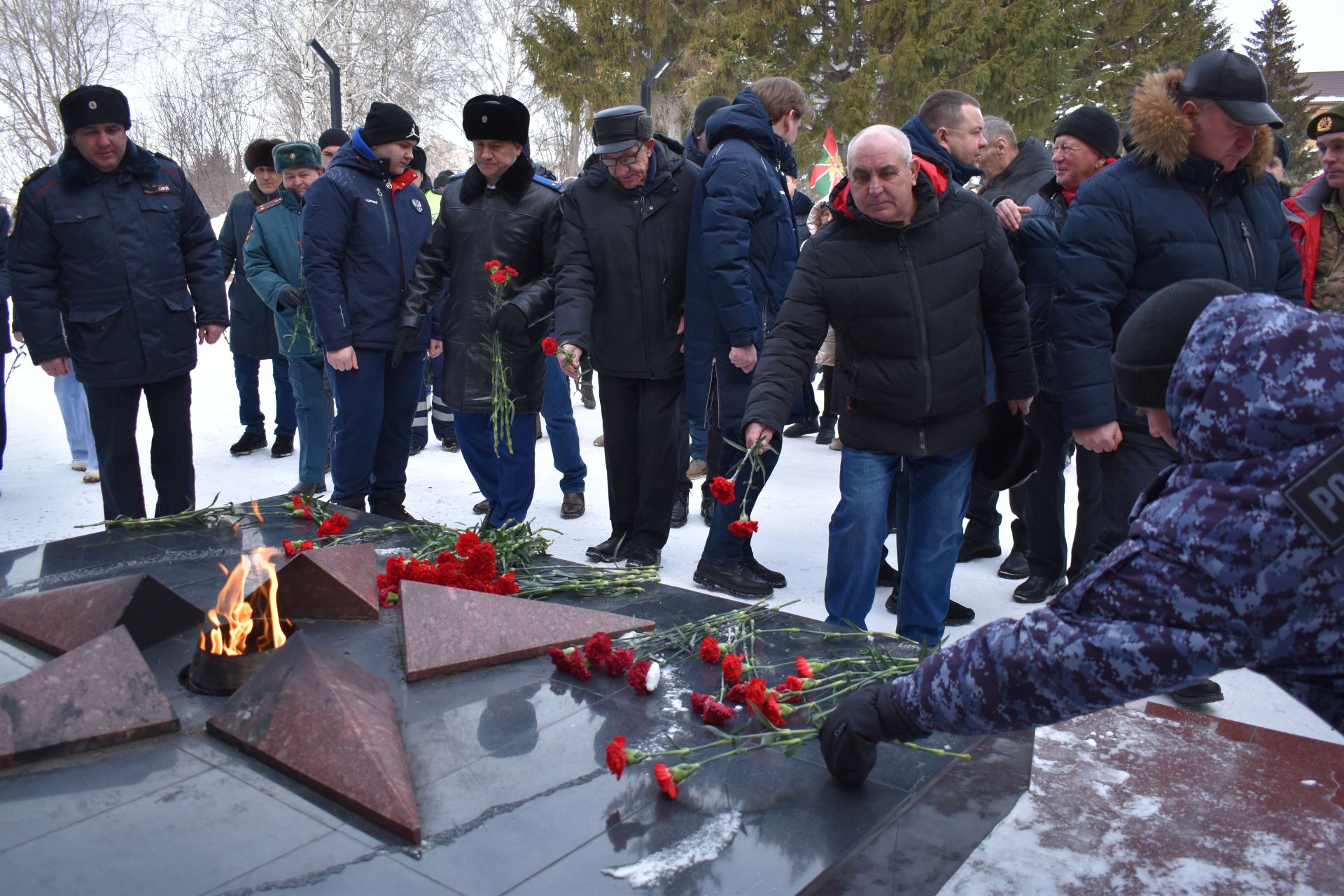 В День защитника Отечества в Алексеевском состоялся памятный митинг
