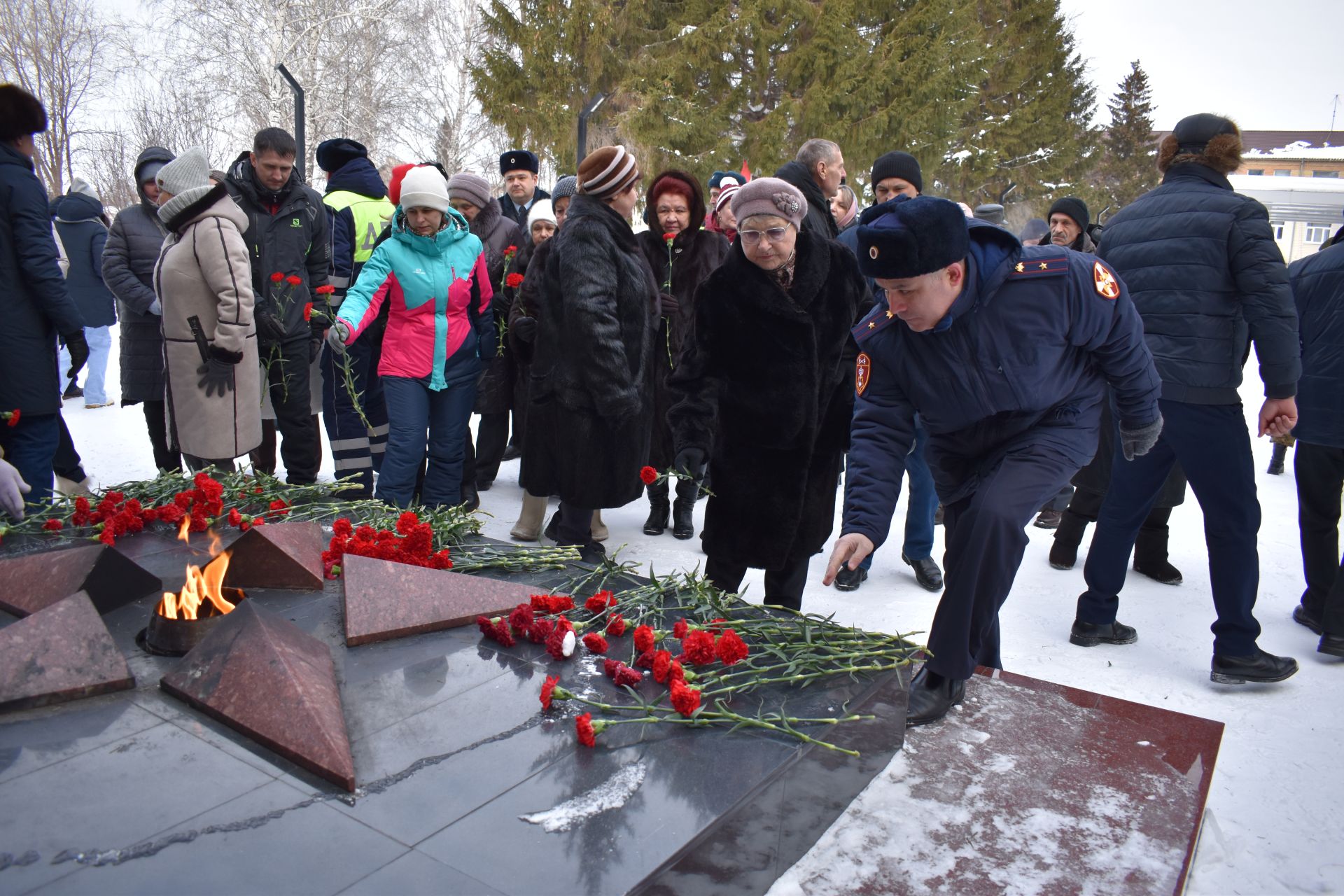 В День защитника Отечества в Алексеевском состоялся памятный митинг