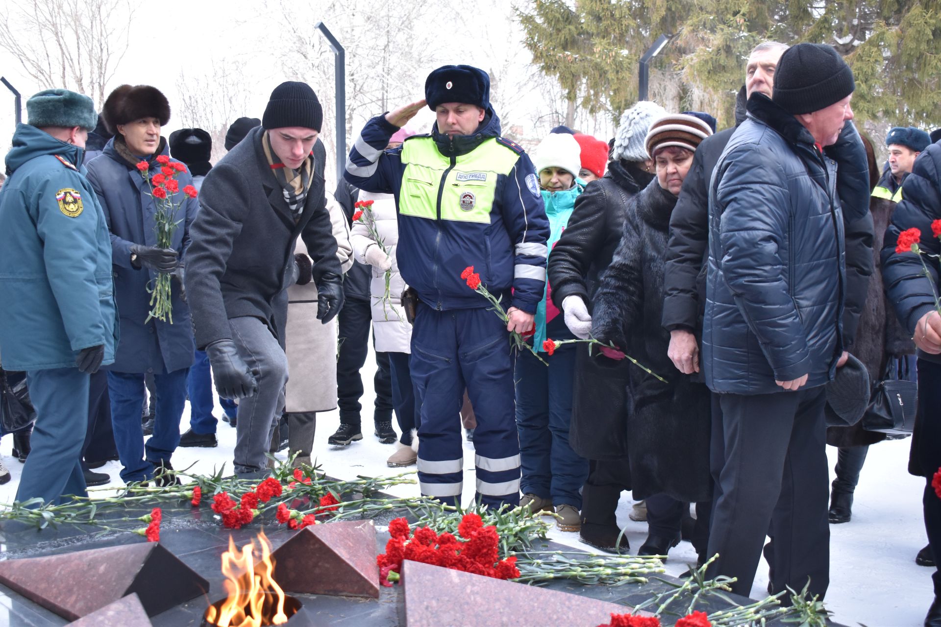 В День защитника Отечества в Алексеевском состоялся памятный митинг