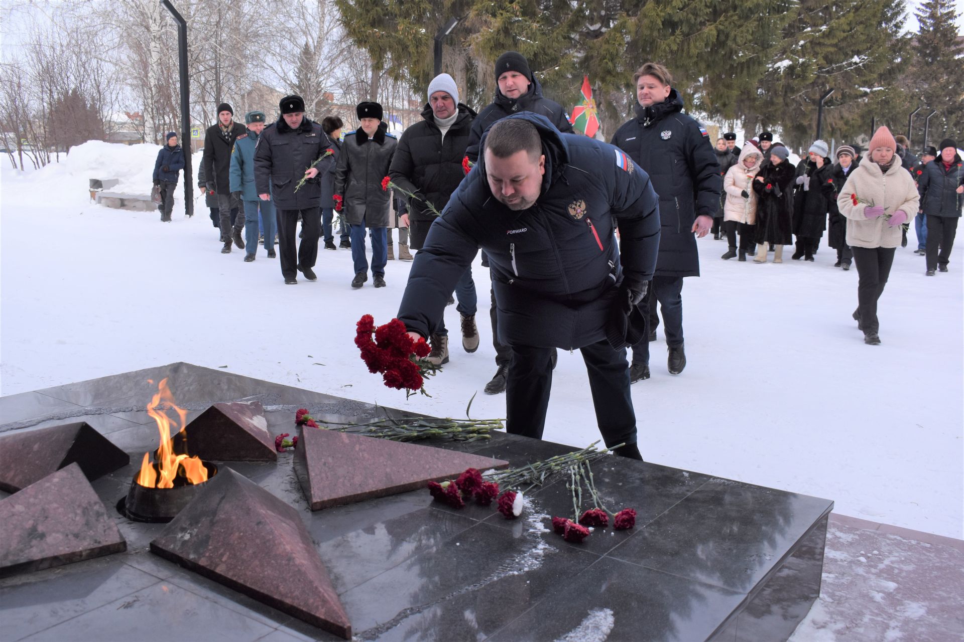 В День защитника Отечества в Алексеевском состоялся памятный митинг