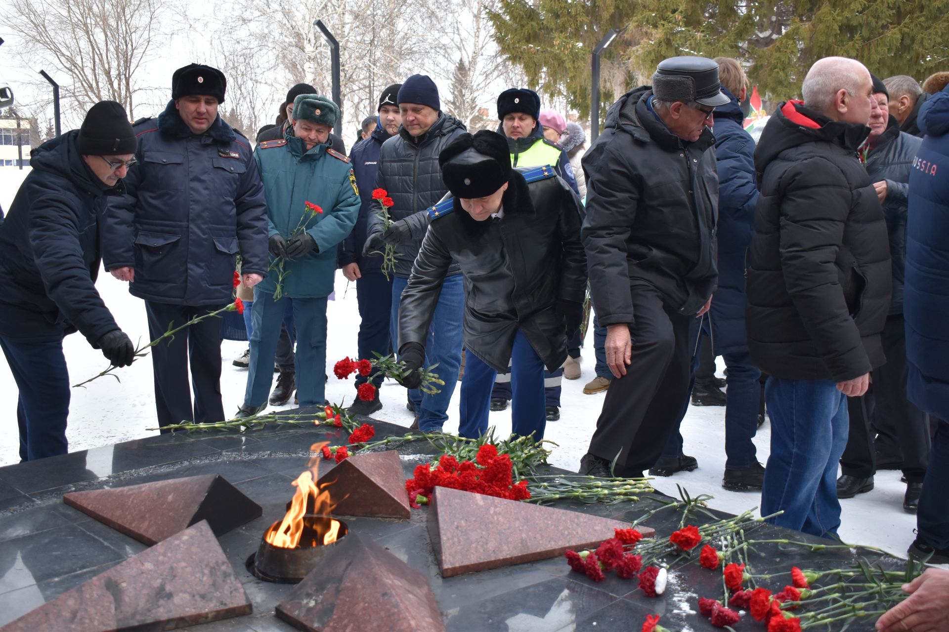 В День защитника Отечества в Алексеевском состоялся памятный митинг