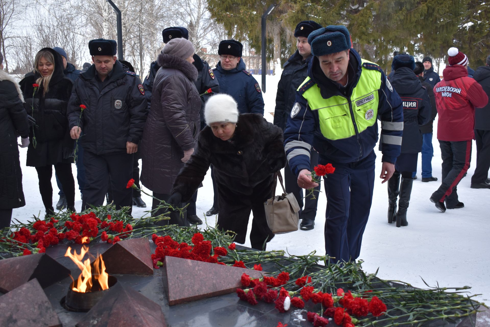 В День защитника Отечества в Алексеевском состоялся памятный митинг