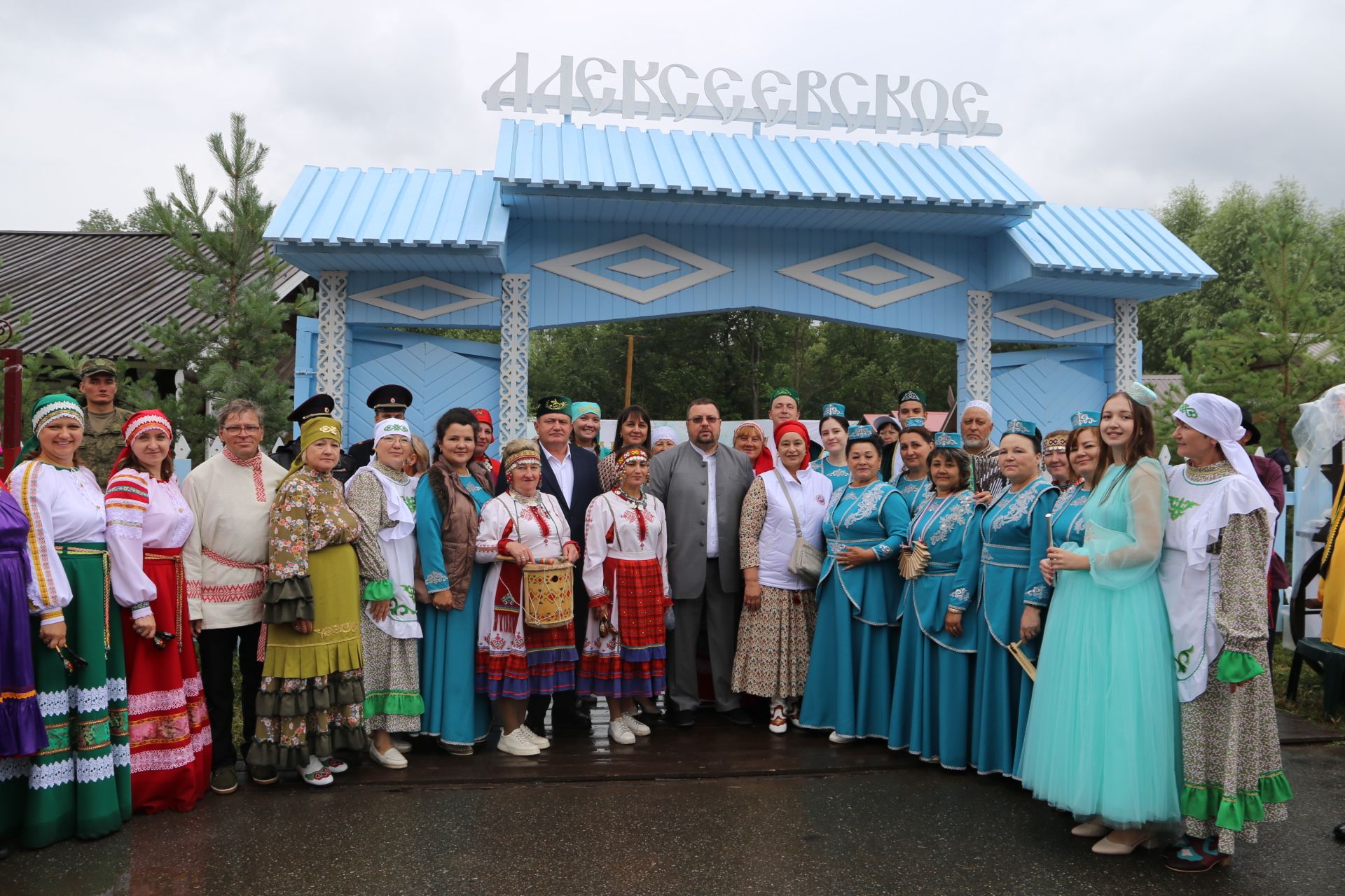 Республиканский Сабантуй в Казани: Алексеевский район представил свое подворье