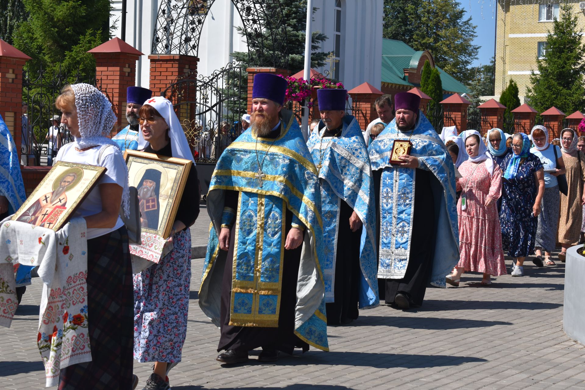 Алексеевцы встретили Ахтырскую икону  Божией матери