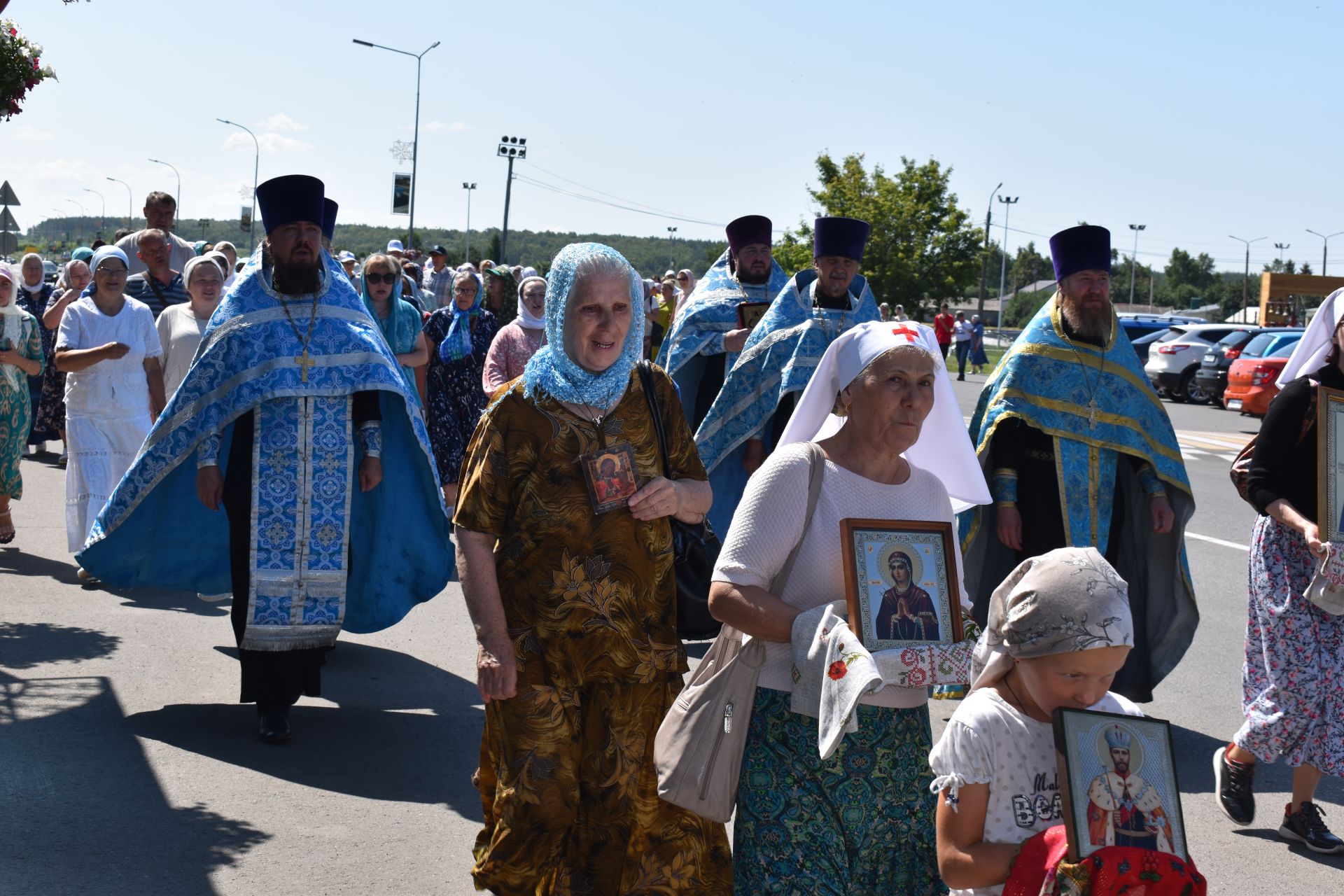 Алексеевцы встретили Ахтырскую икону  Божией матери