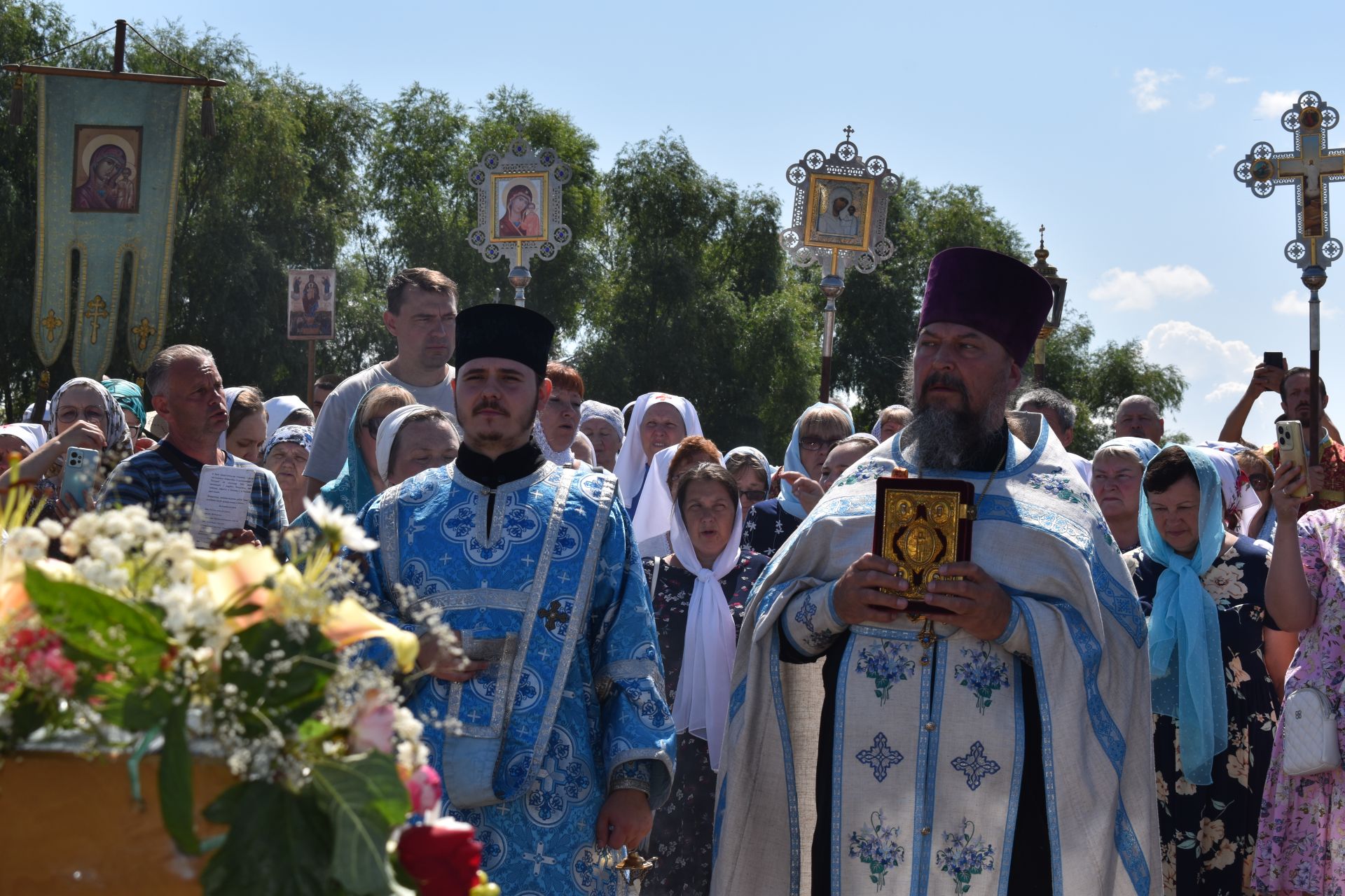 Алексеевцы встретили Ахтырскую икону  Божией матери