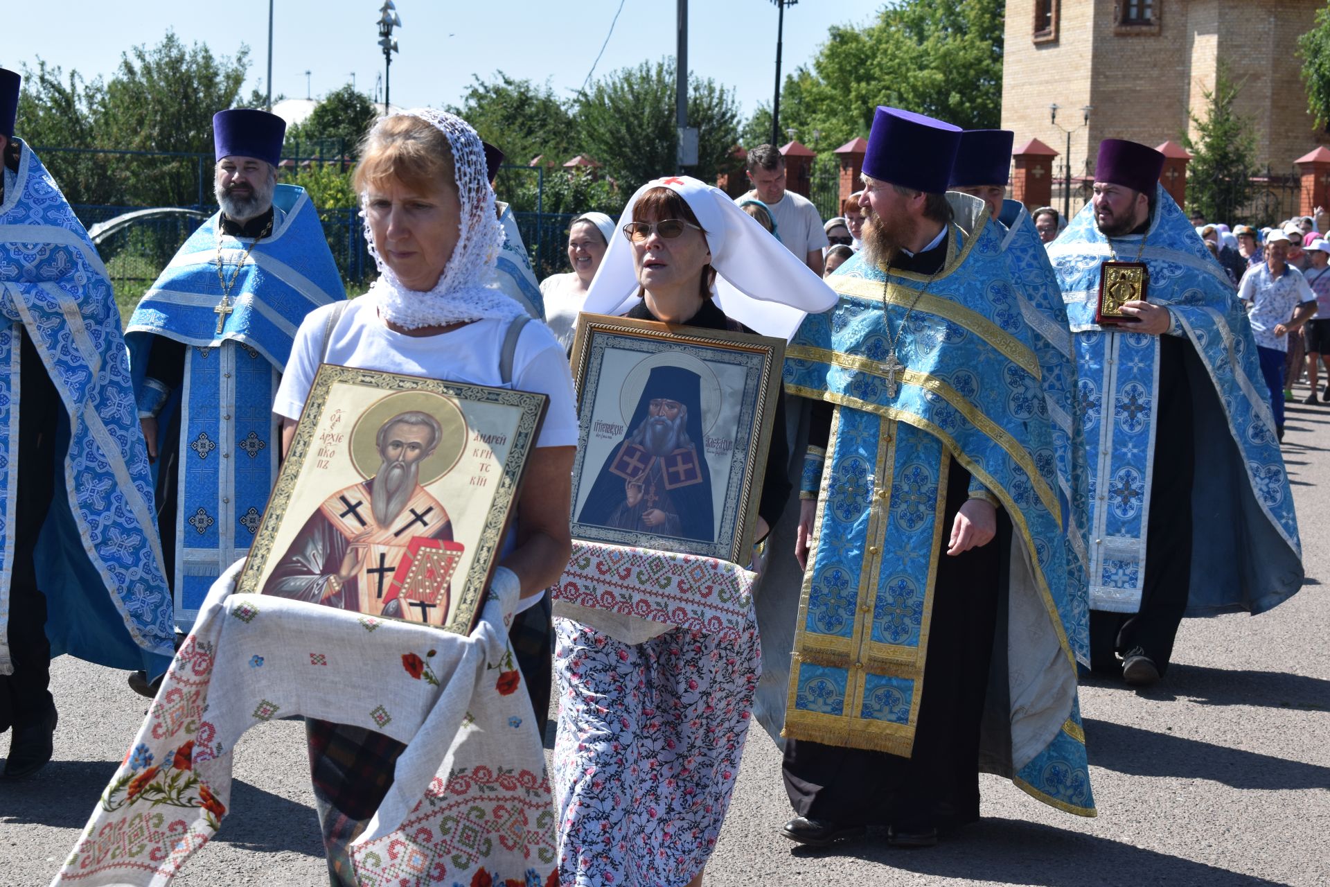 Алексеевцы встретили Ахтырскую икону  Божией матери