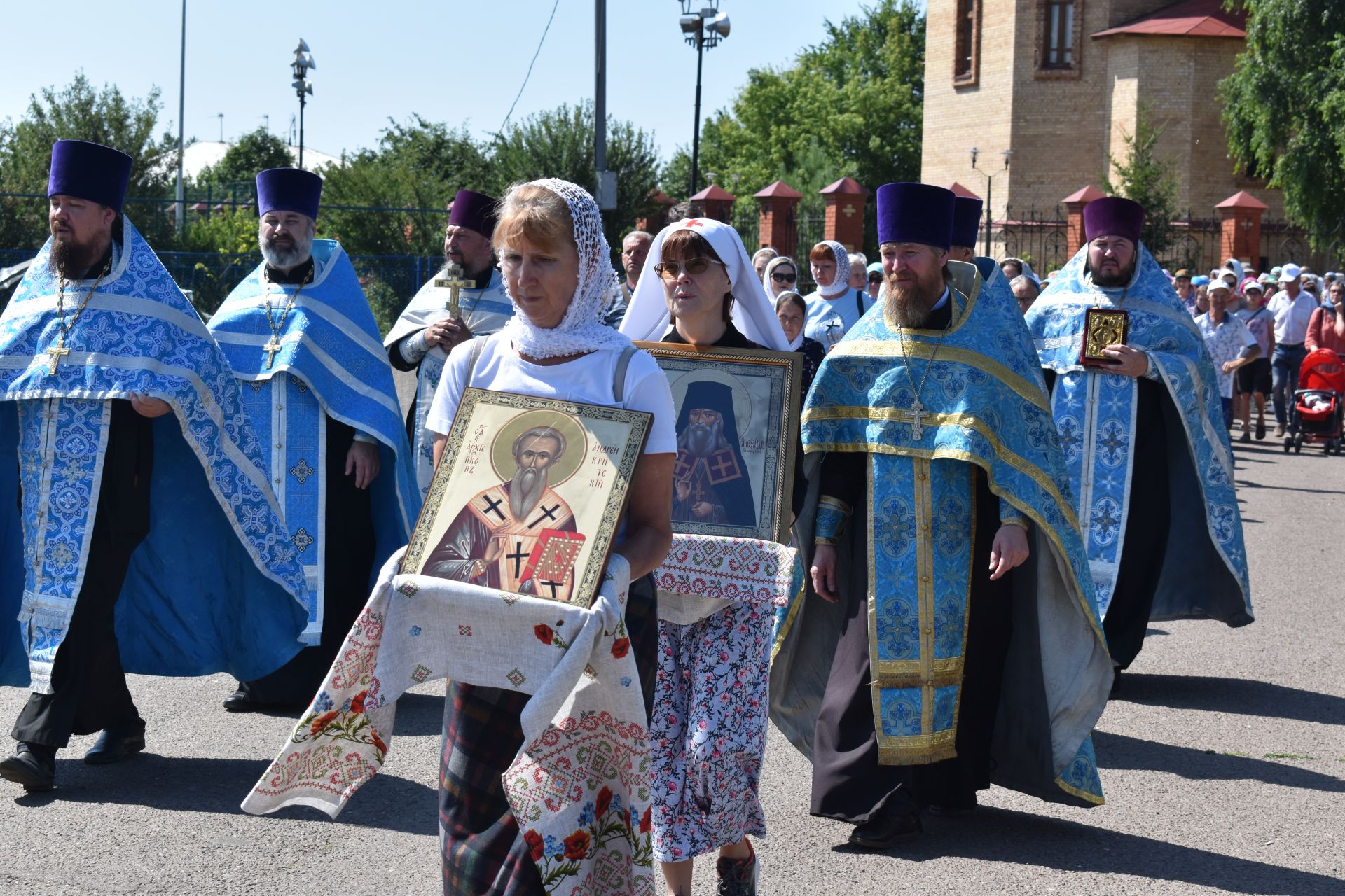 Алексеевцы встретили Ахтырскую икону  Божией матери