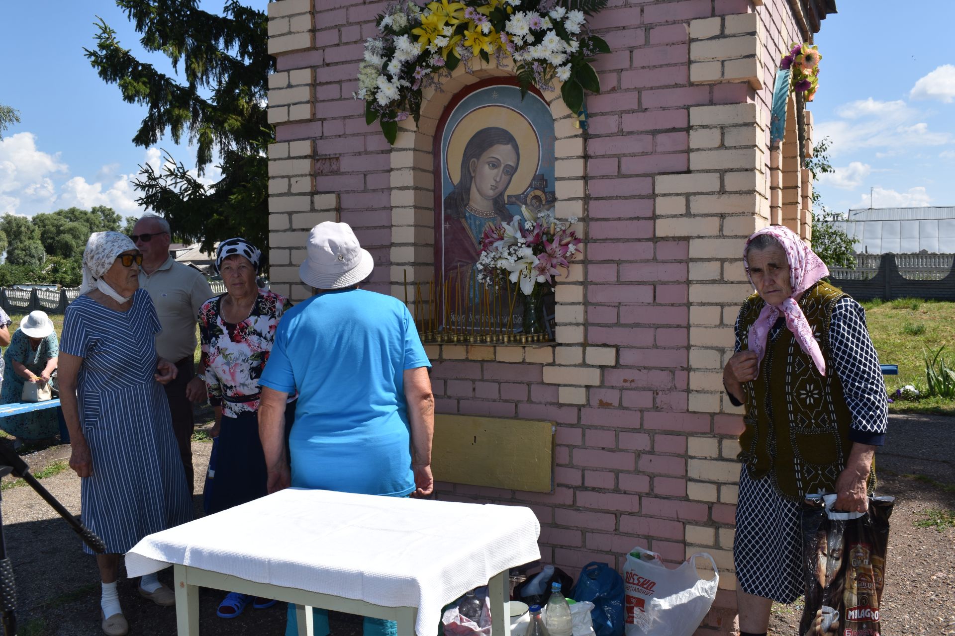 Алексеевцы встретили Ахтырскую икону  Божией матери