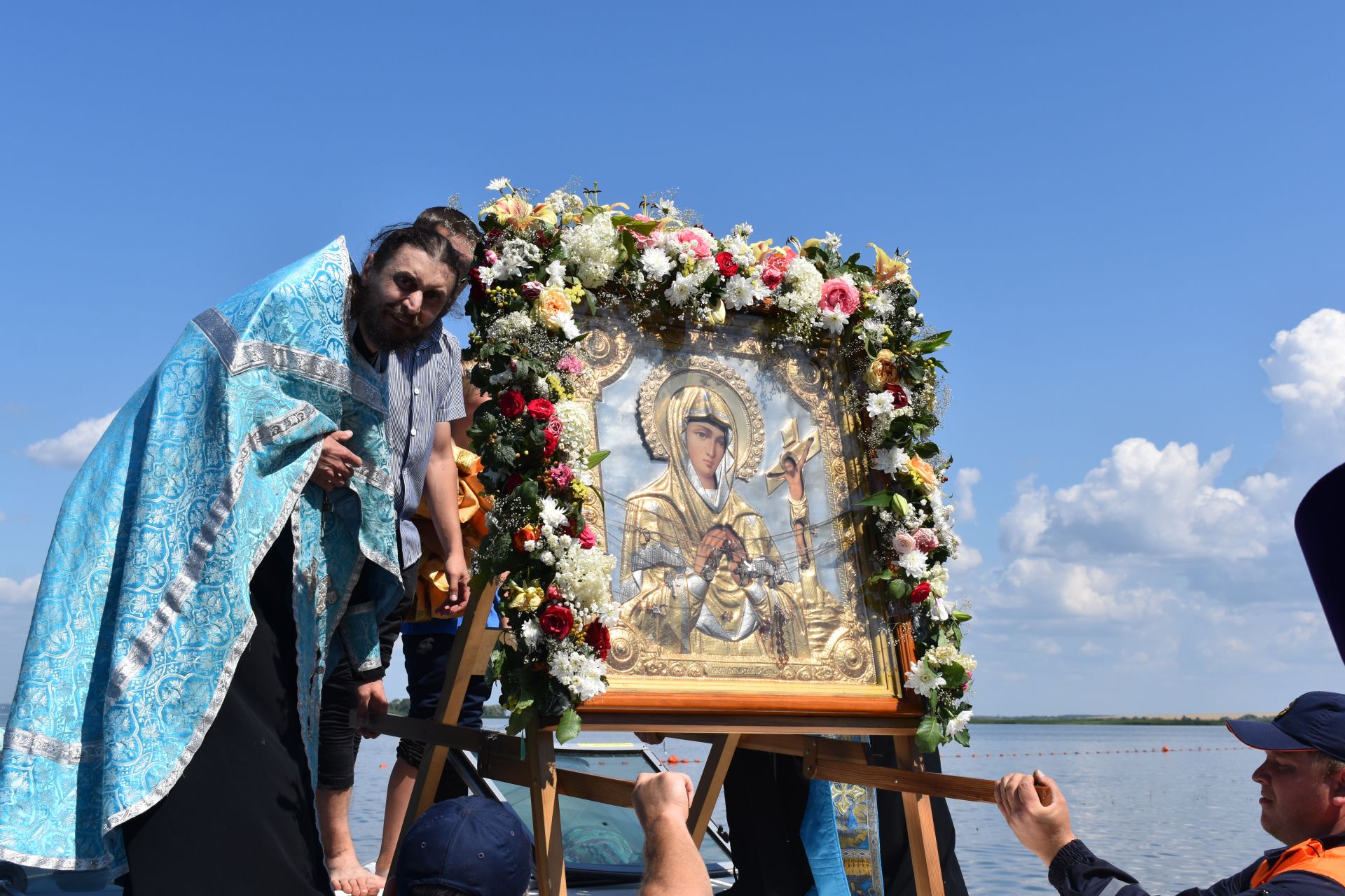 Алексеевцы встретили Ахтырскую икону  Божией матери