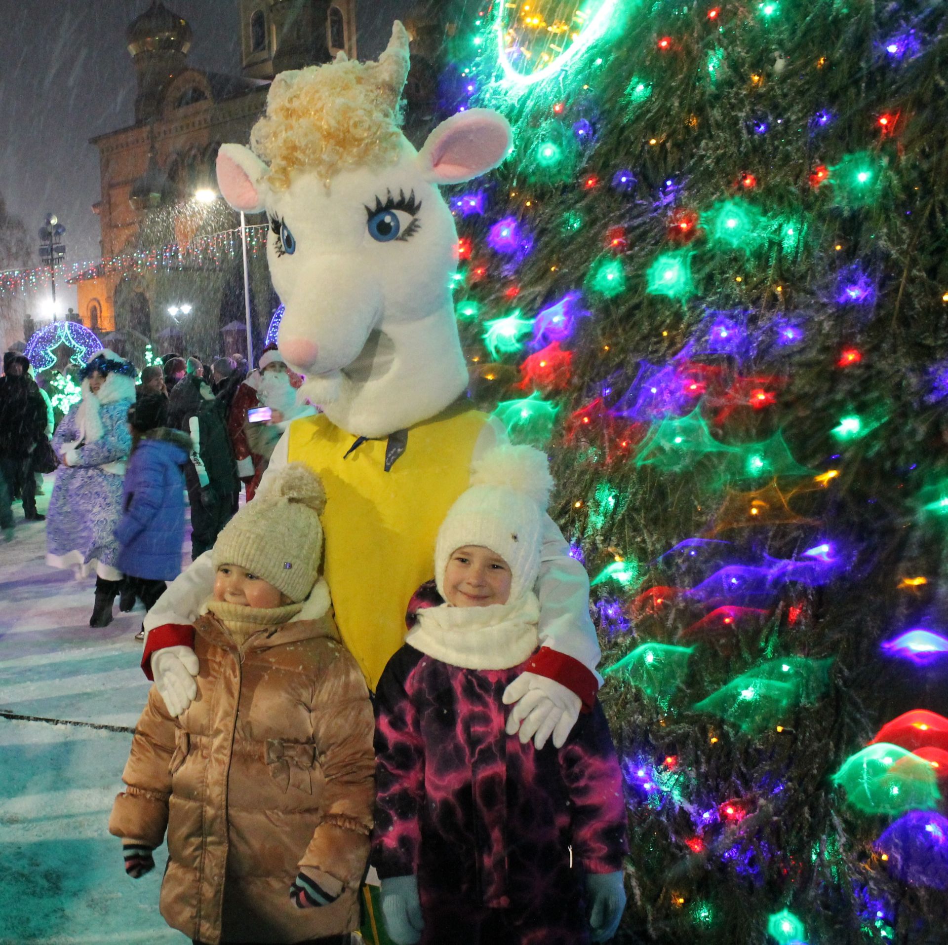 Главная ёлка Алексеевского района зажгла свои огни