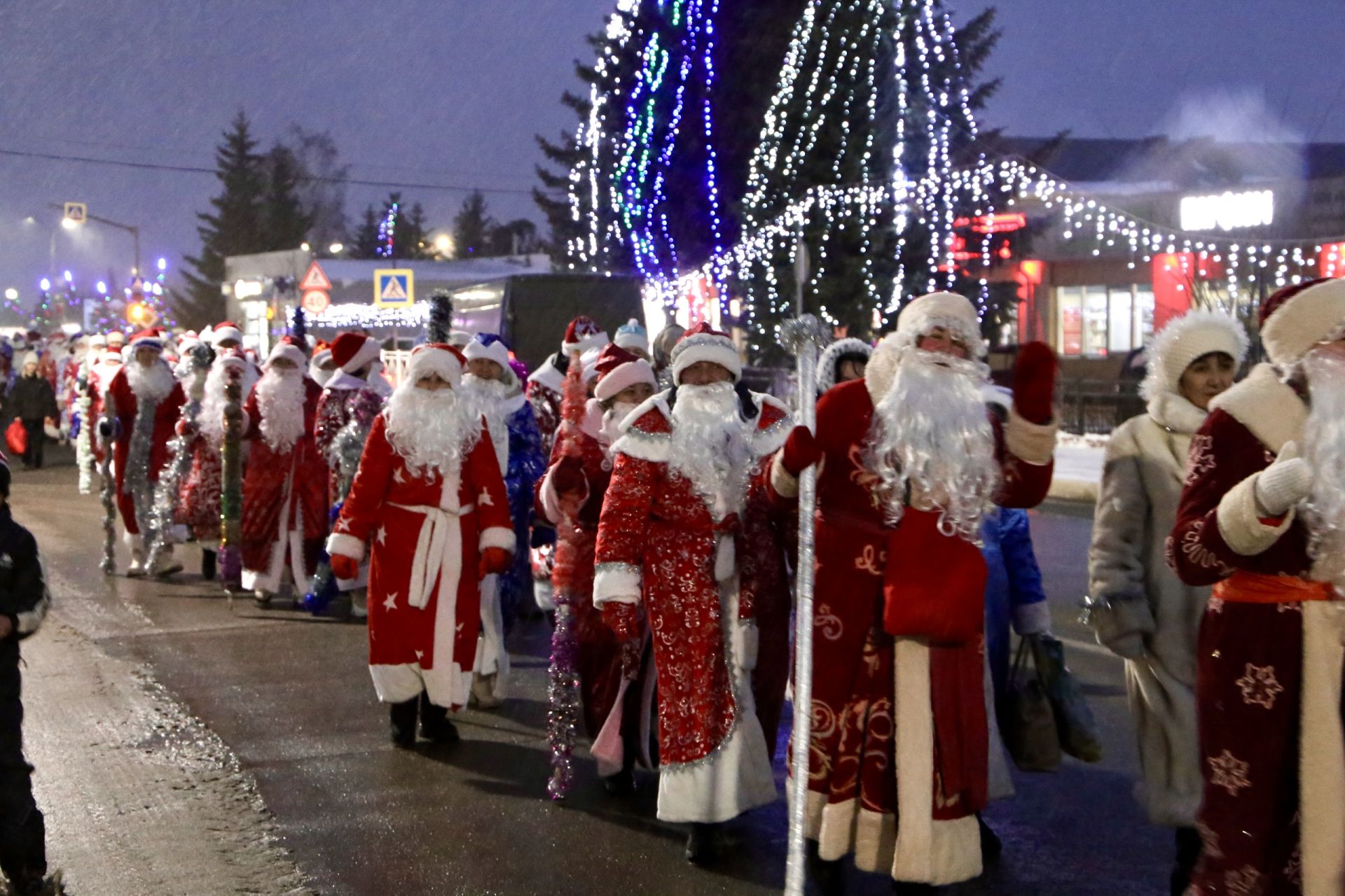 Главная ёлка Алексеевского района зажгла свои огни