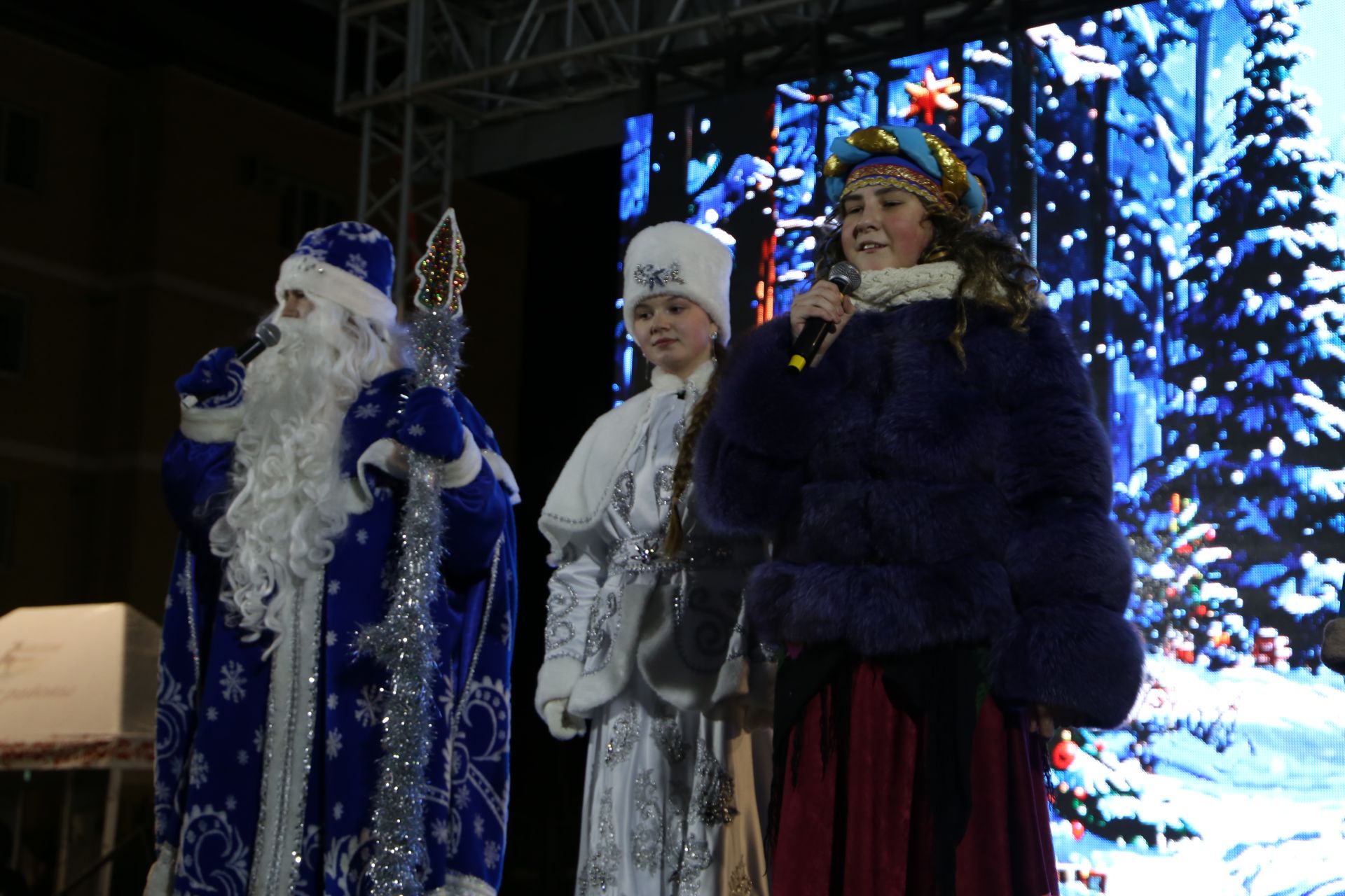 Главная ёлка Алексеевского района зажгла свои огни