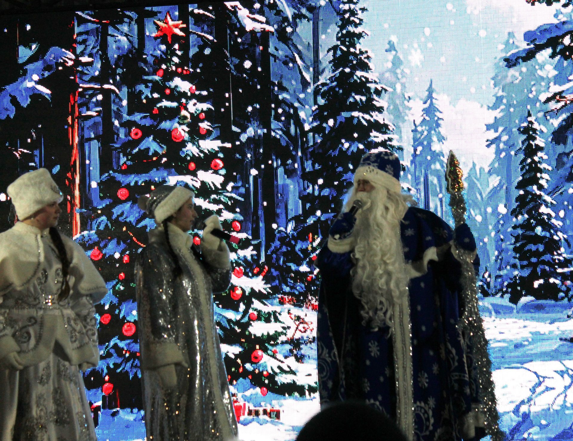 Главная ёлка Алексеевского района зажгла свои огни