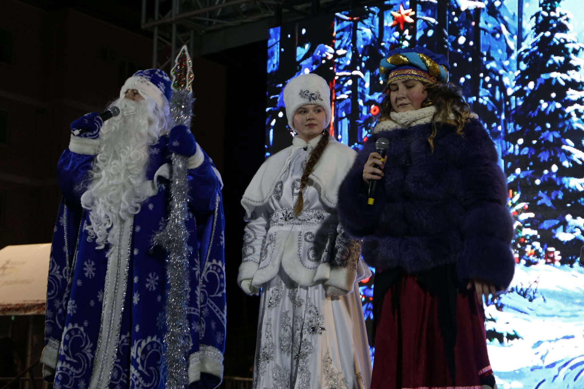 Главная ёлка Алексеевского района зажгла свои огни