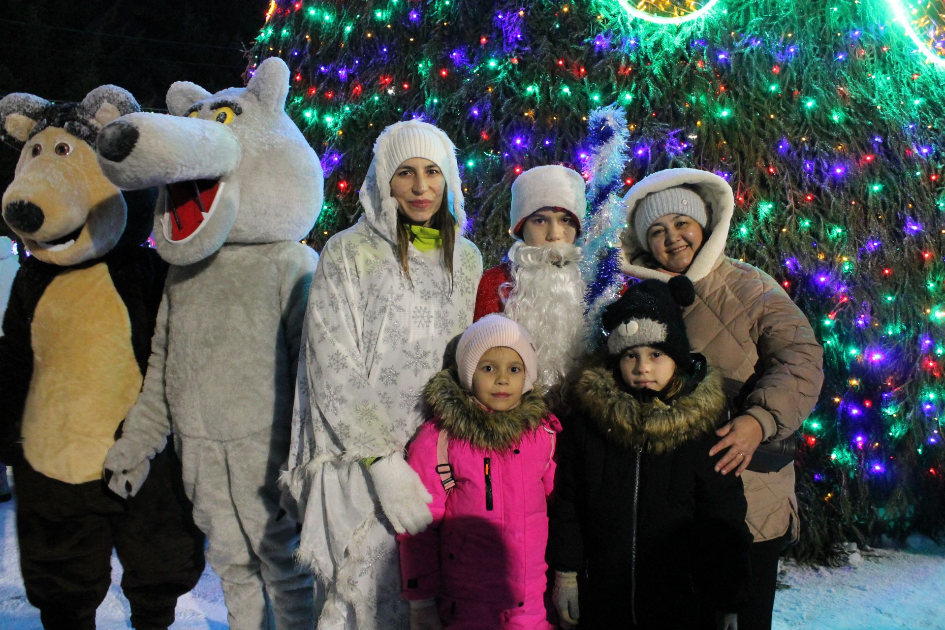 Главная ёлка Алексеевского района зажгла свои огни