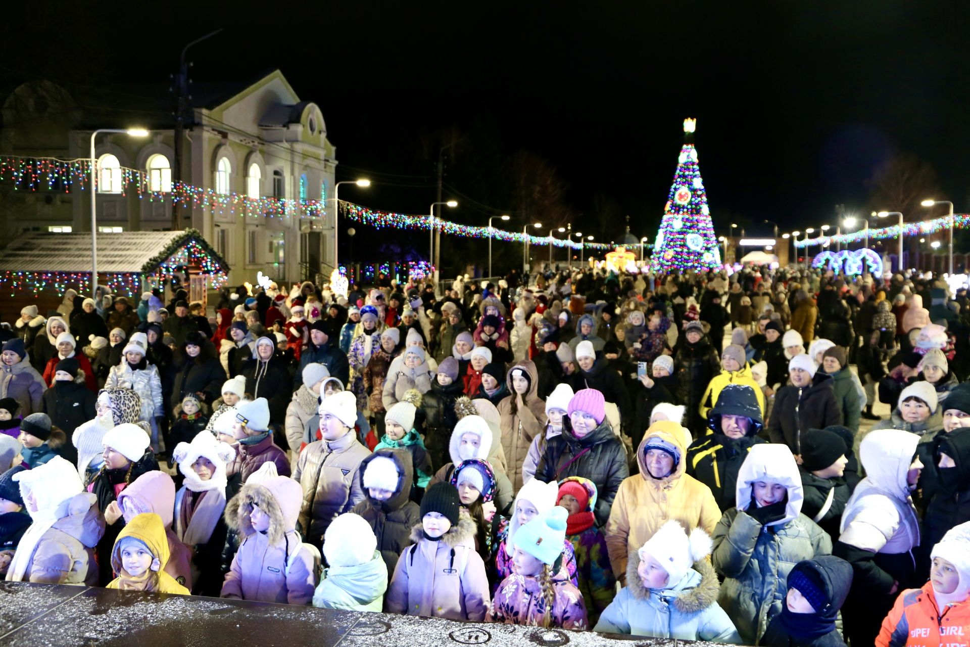 Главная ёлка Алексеевского района зажгла свои огни