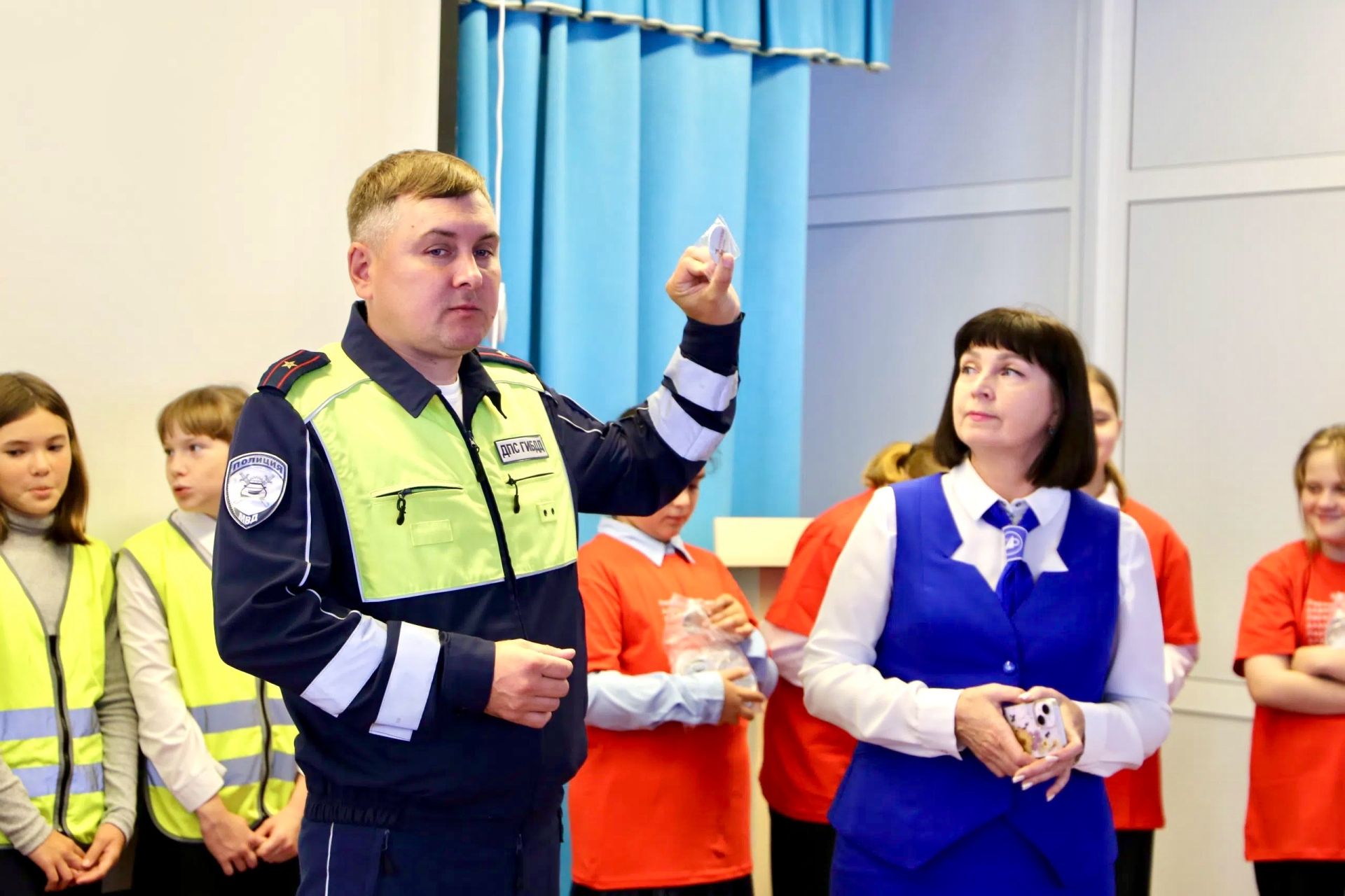 В Алексеевской школе №3 прошло занятие по безопасности дорожного движения