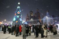 Главная ёлка Алексеевского района зажгла свои огни