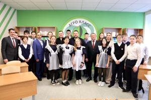 АСОШ №1 Алексеевского района открылся современный агротехнический класс